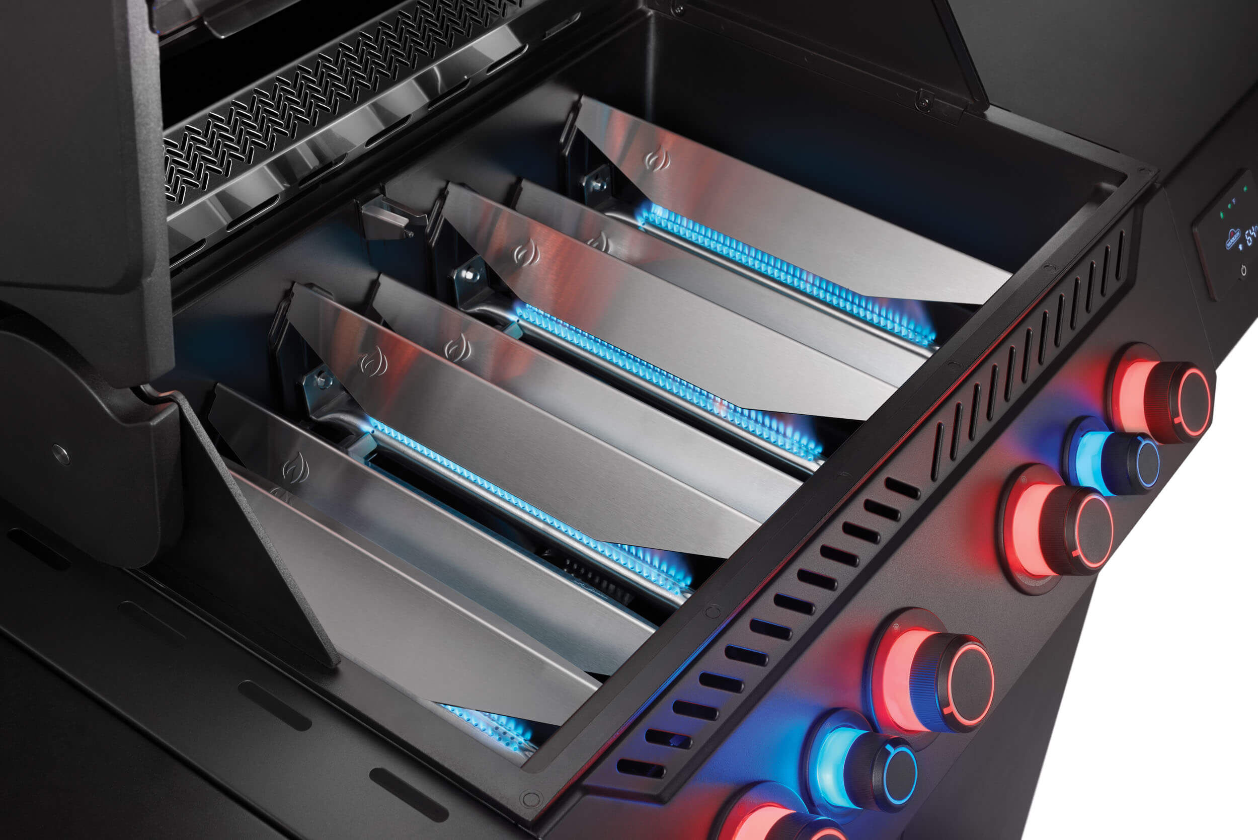 Napoleon Phantom Prestige 500 Connected Gasgrill mit SIZZLE Zone und Heckbrenner - Edelstahl Gussroste, Mattschwarz - Modell 2025 Napoleon Phantom Prestige 500 Connected Gasgrill mit SIZZLE Zone und Heckbrenner - Edelstahl Gussroste, Mattschwarz - Modell 2025