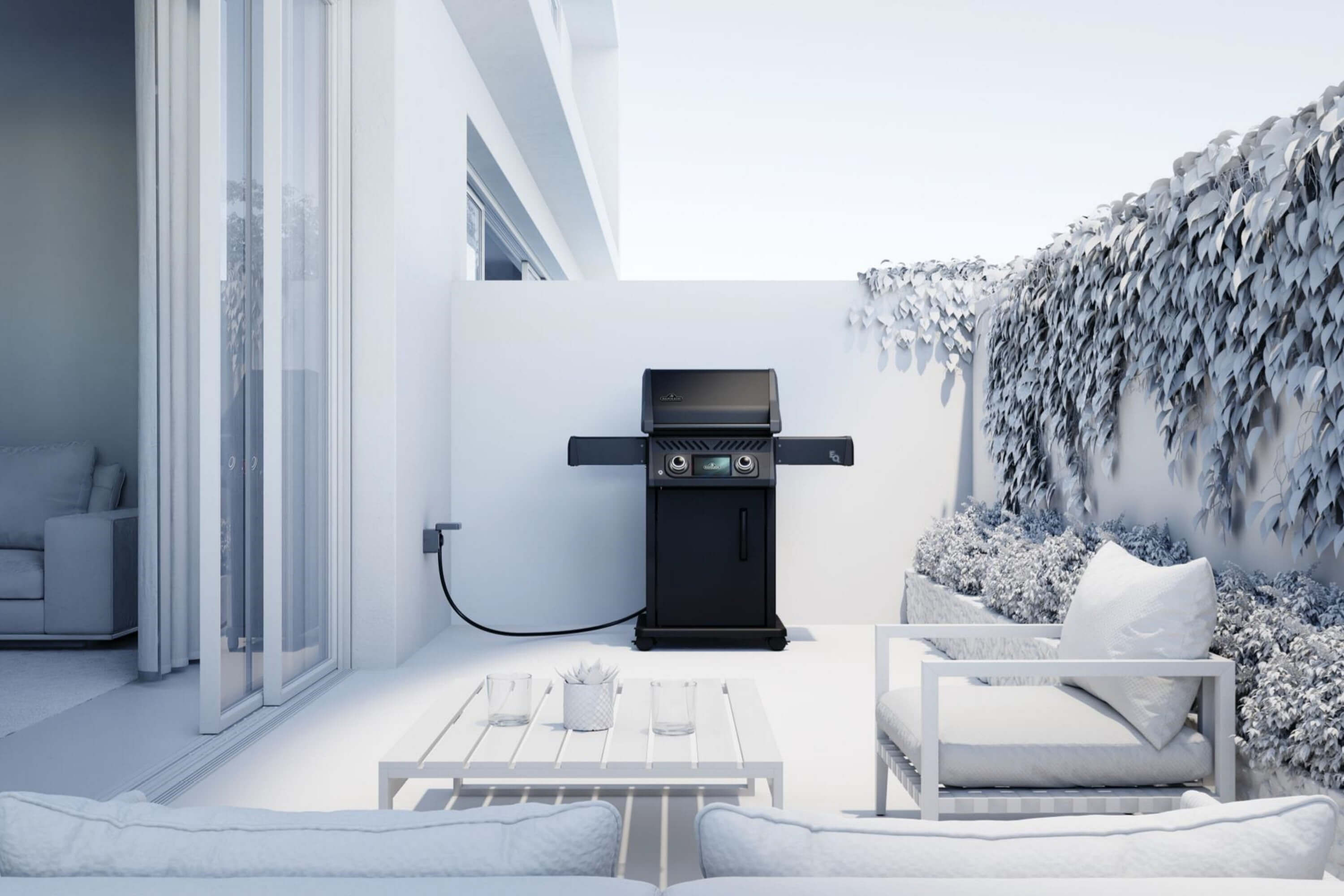 Lifestyle Bild des Napoleon Rogue EQ Elektrogrills