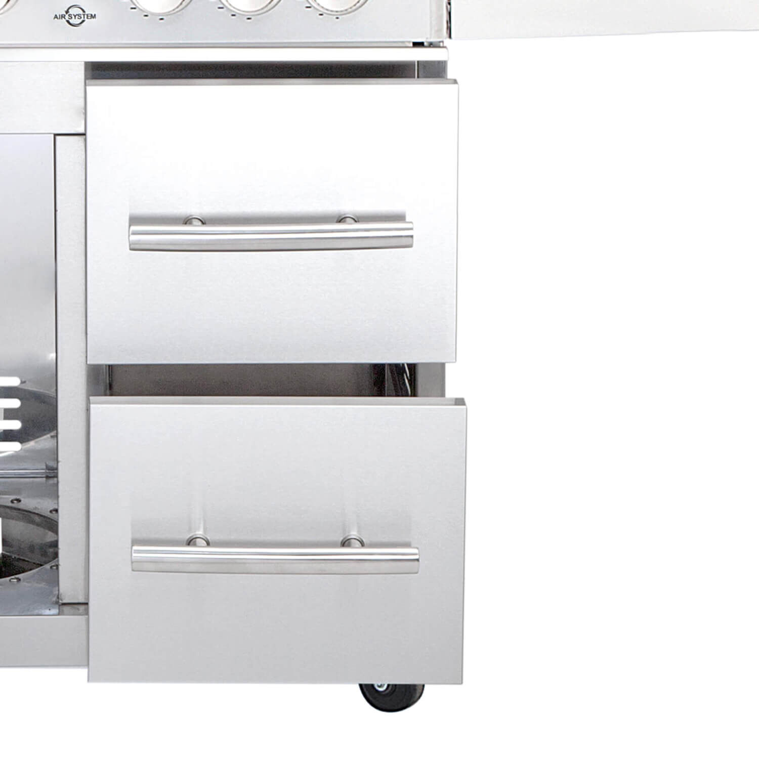ALL'GRILL Schubladensystem aus Edelstahl für Modular CHEF L -EDELSTAHL- 944