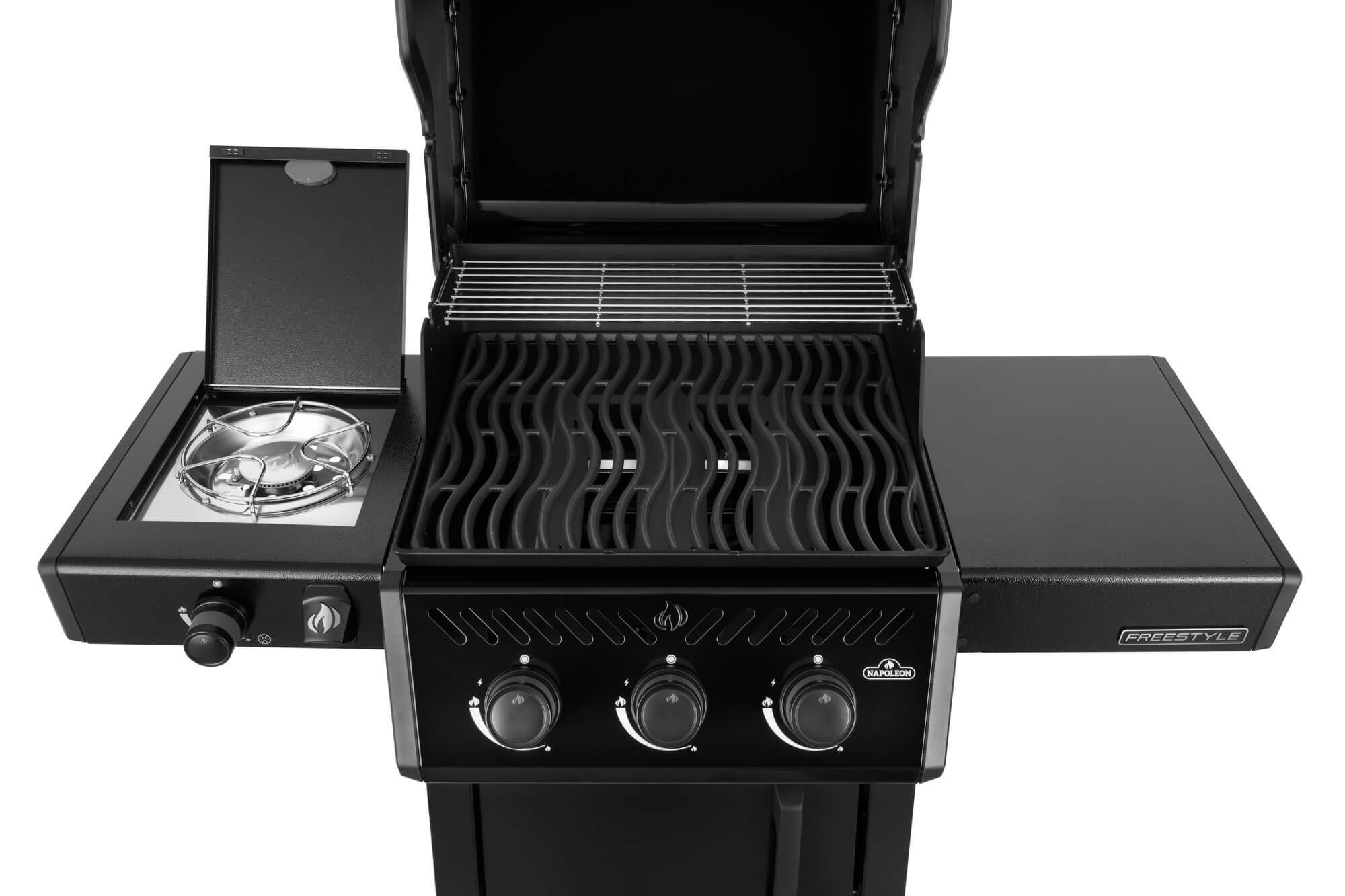Napoleon Freestyle 365 Gasgrill Schwarz mit Seitenbrenner | Modell 2026 – Produktbild 1