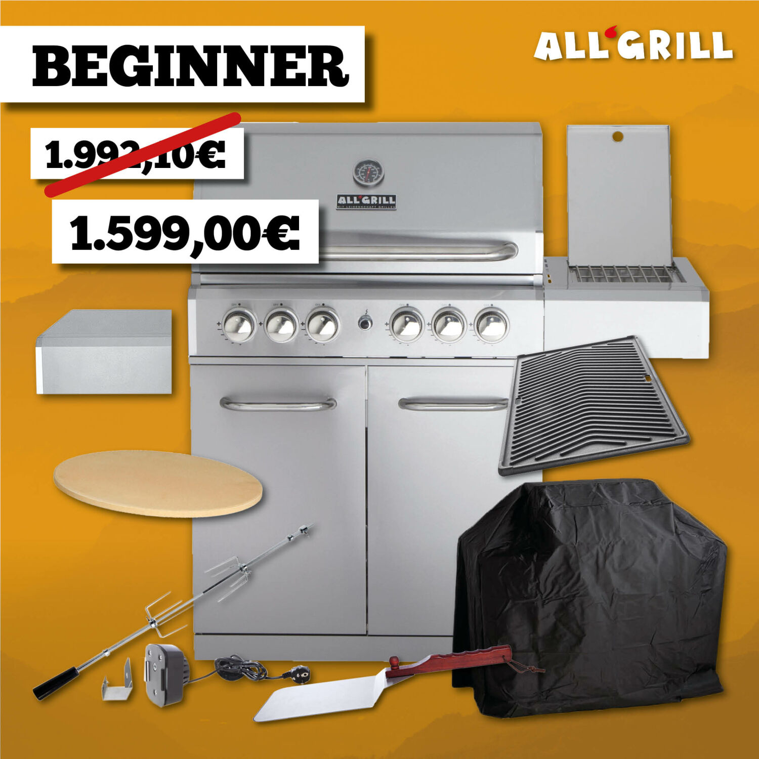 ALLGRILL ALLROUNDER L Aktion 35 Jahre | Gasgrill