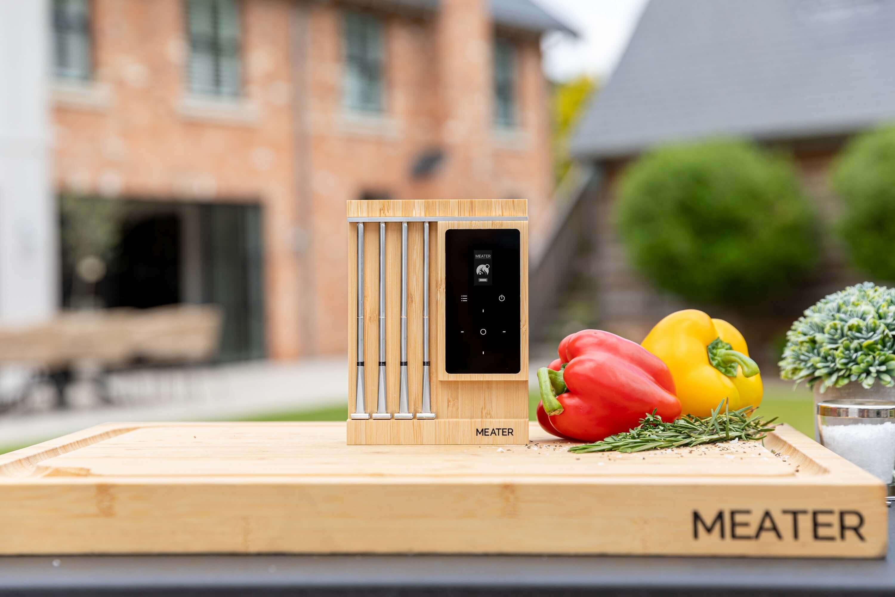 Meater PRO XL Fleischthermometer: smarter Meater Block mit WLAN, Bluetooth & vier Sonden