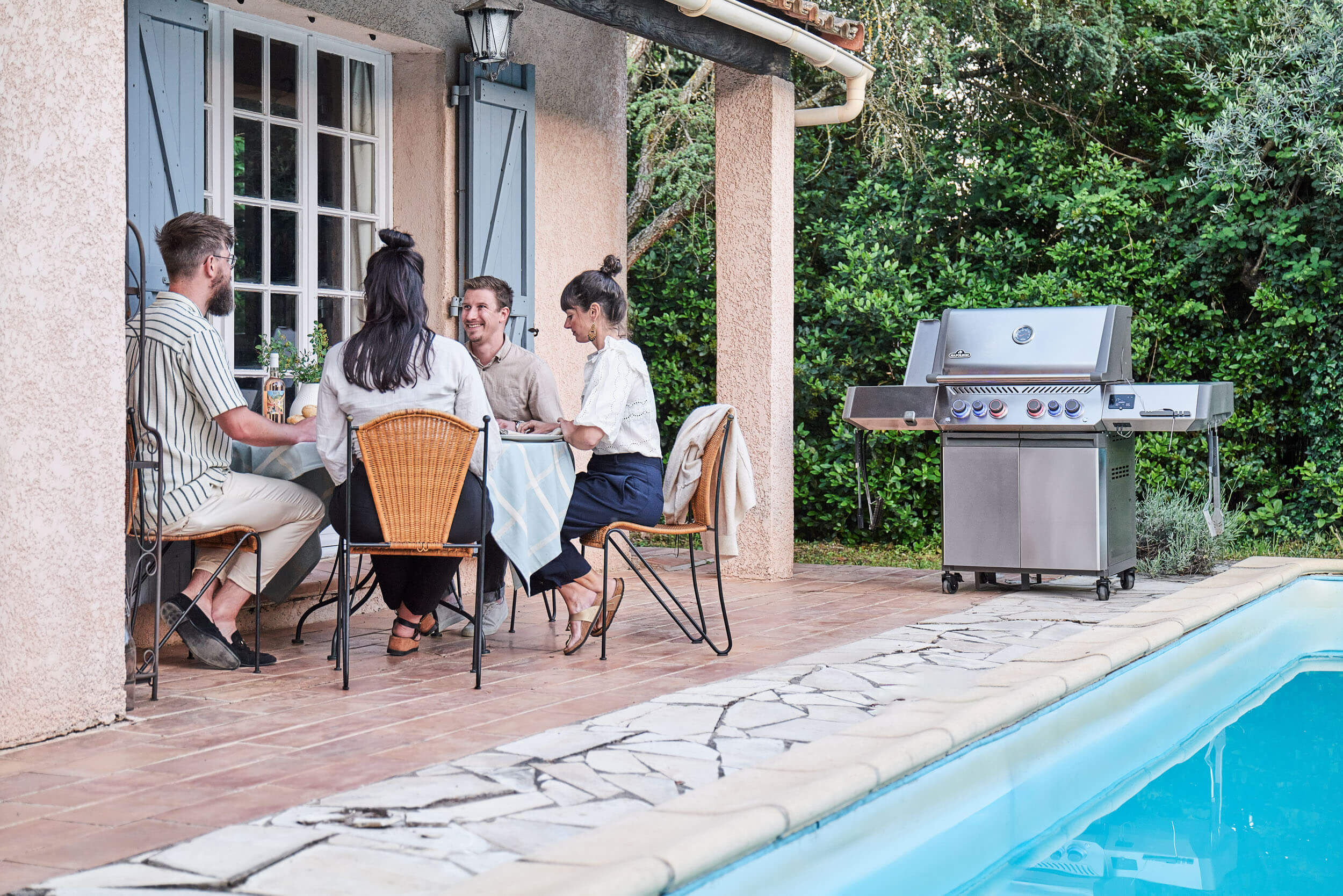 Napoleon Prestige 500 Connected Gasgrill mit Sizzle Zone und Heckbrenner Edelstahl | Modell 2025
