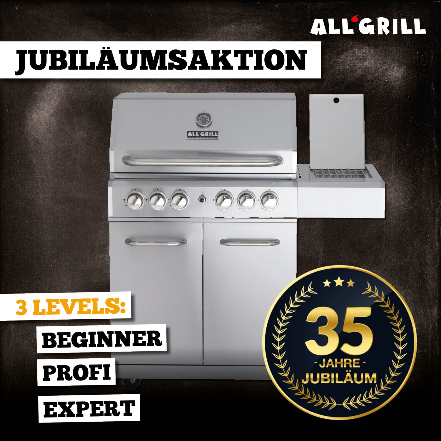 ALLGRILL ALLROUNDER L Aktion 35 Jahre | Gasgrill