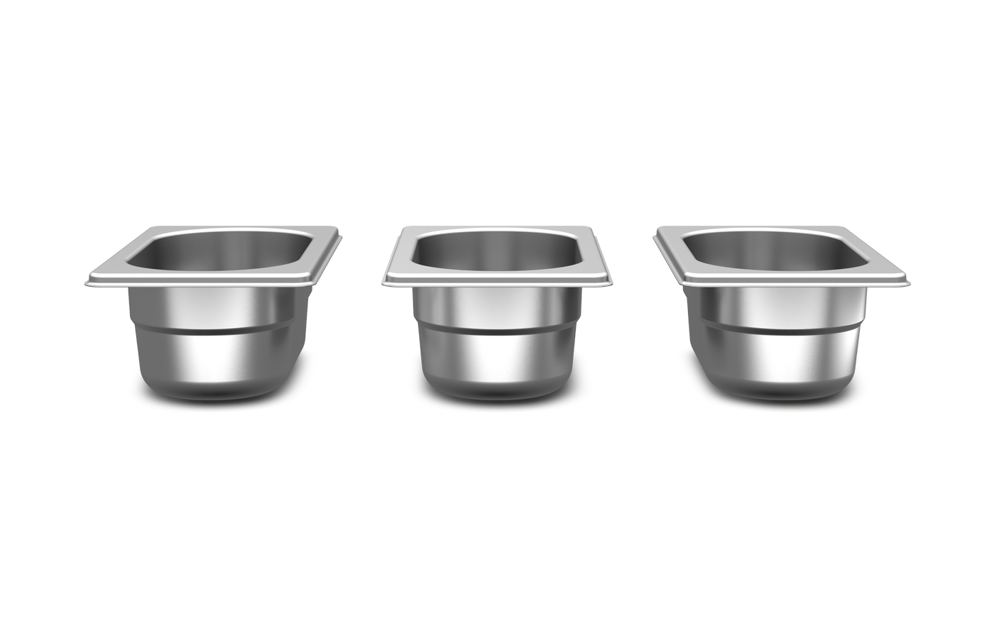 Miele FlexTop3-Bowls (Bowls, 3 Stück) Gar- und Lagerschalen Set für die Outdoor-Küche Miele FlexTop3-Bowls Gar- und Lagerschalen, drei Schalen von vorn