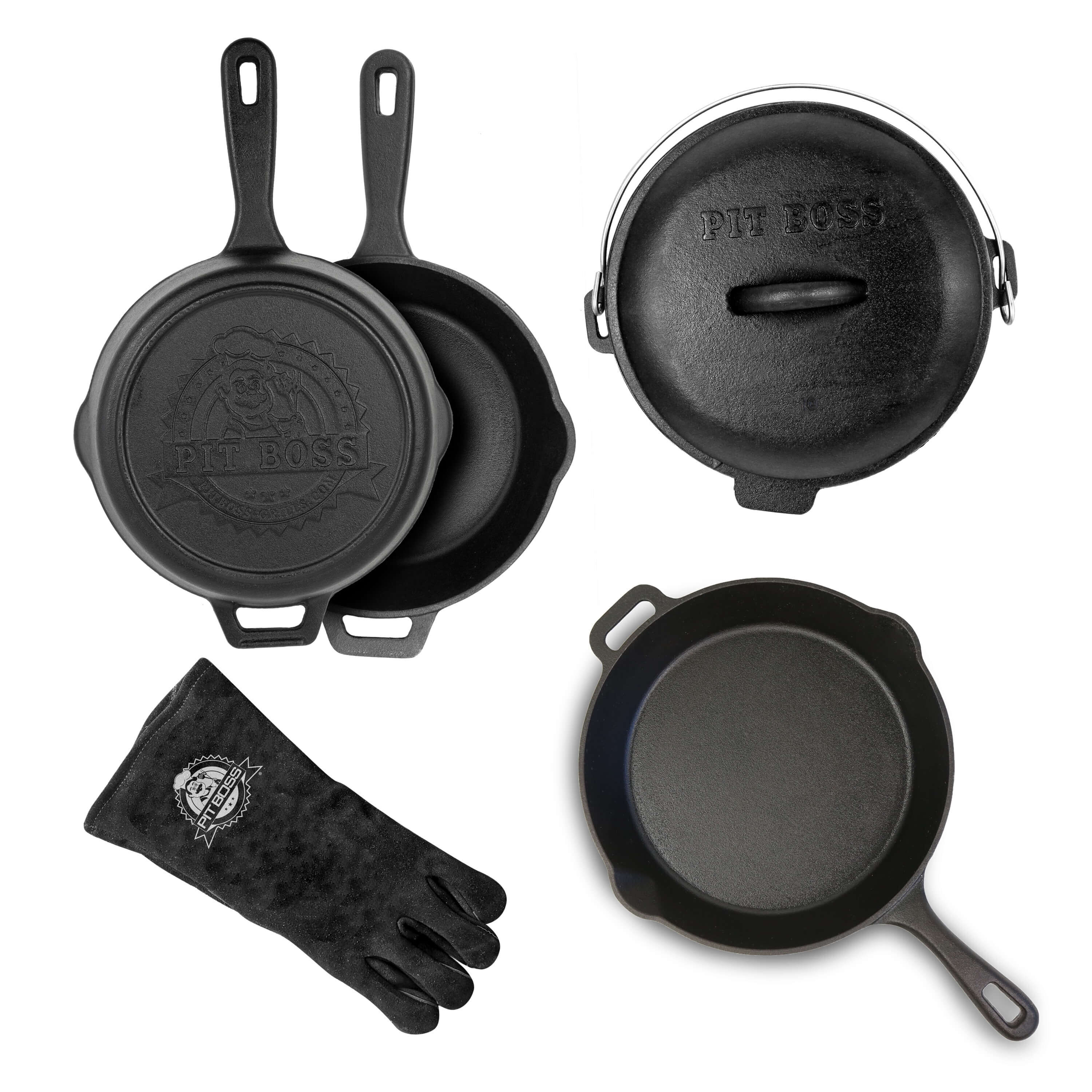 Pit Boss Gusseisen Starter Kit 6-teilig - inkl. Dutch Oven