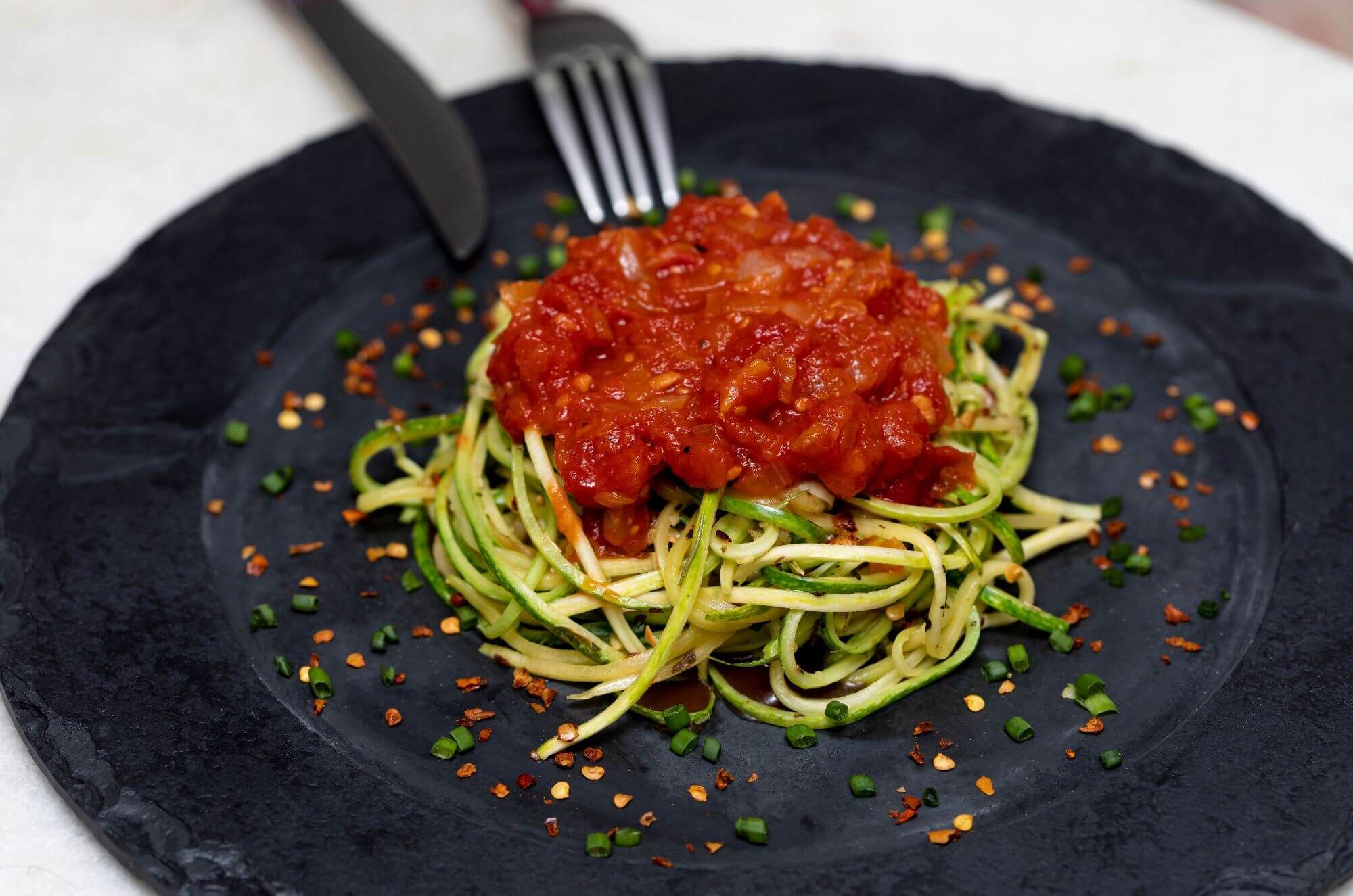 Gemüse-Spaghetti als leckere Beilage