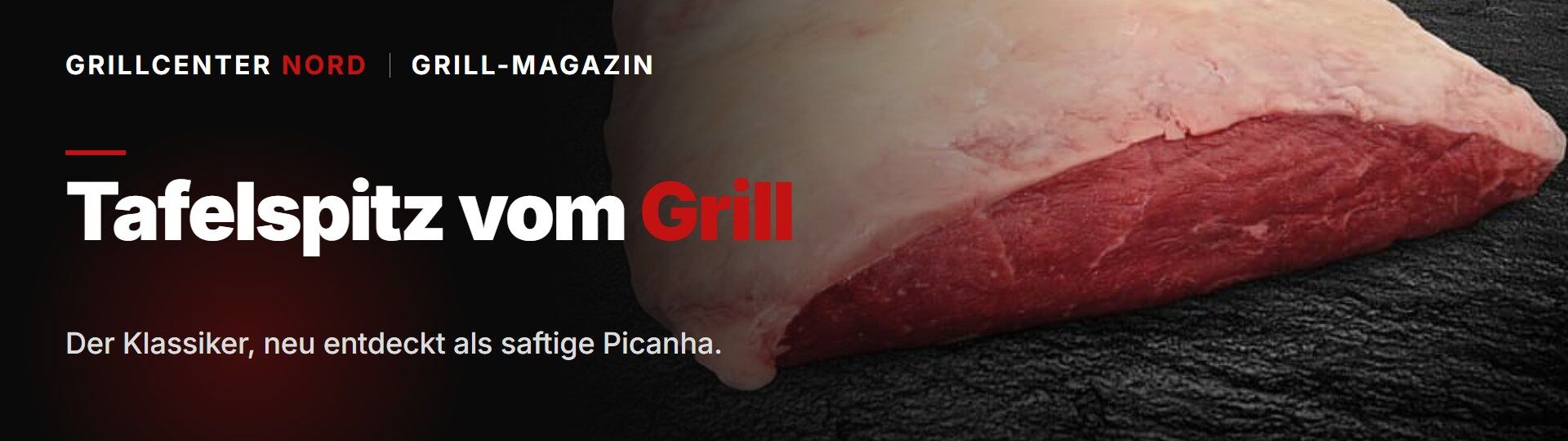 Tafelspitz grillen: saftige Picanha vom BBQ Tafelspitz als Picanha vom Grill mit knusprigem Fettrand