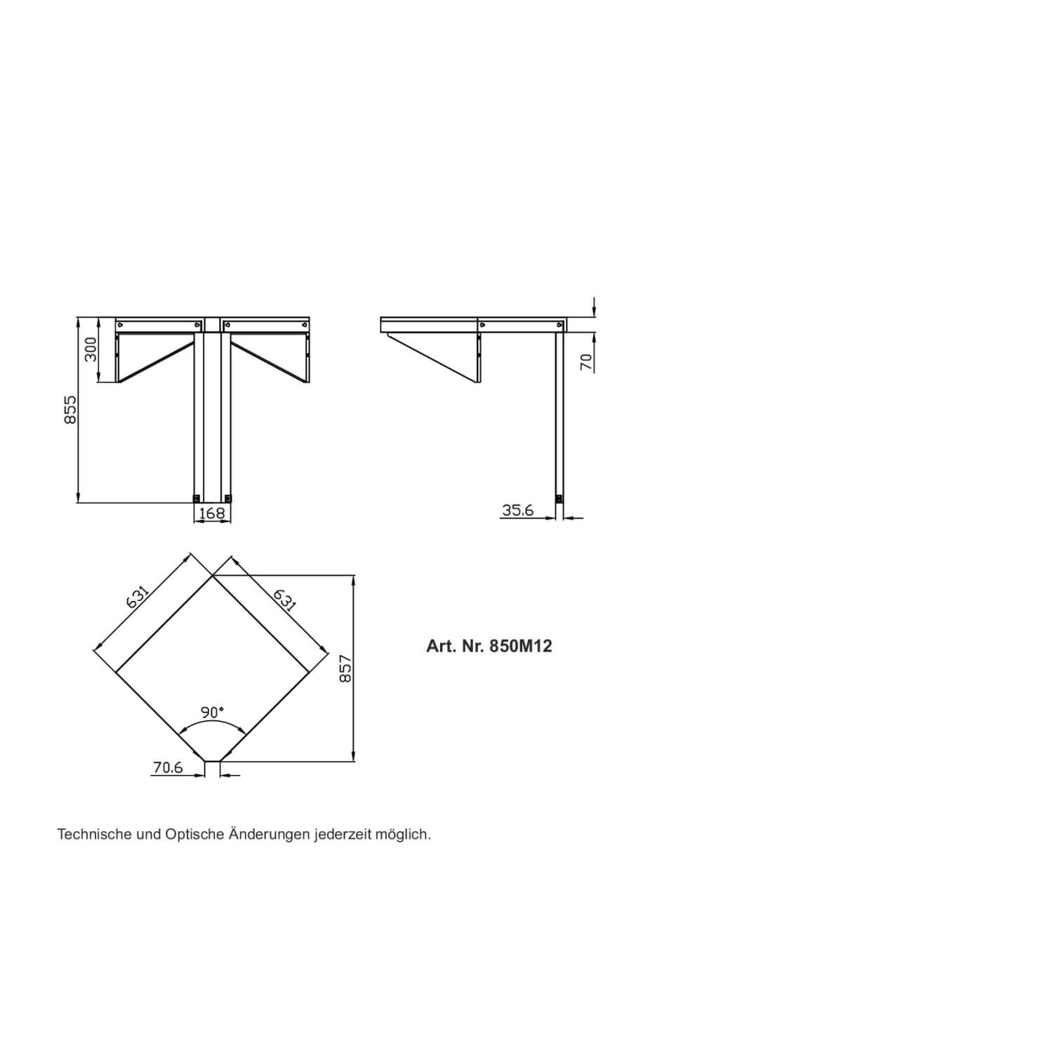 ALL'GRILL Modul 12 - 90° Ecke 850M12