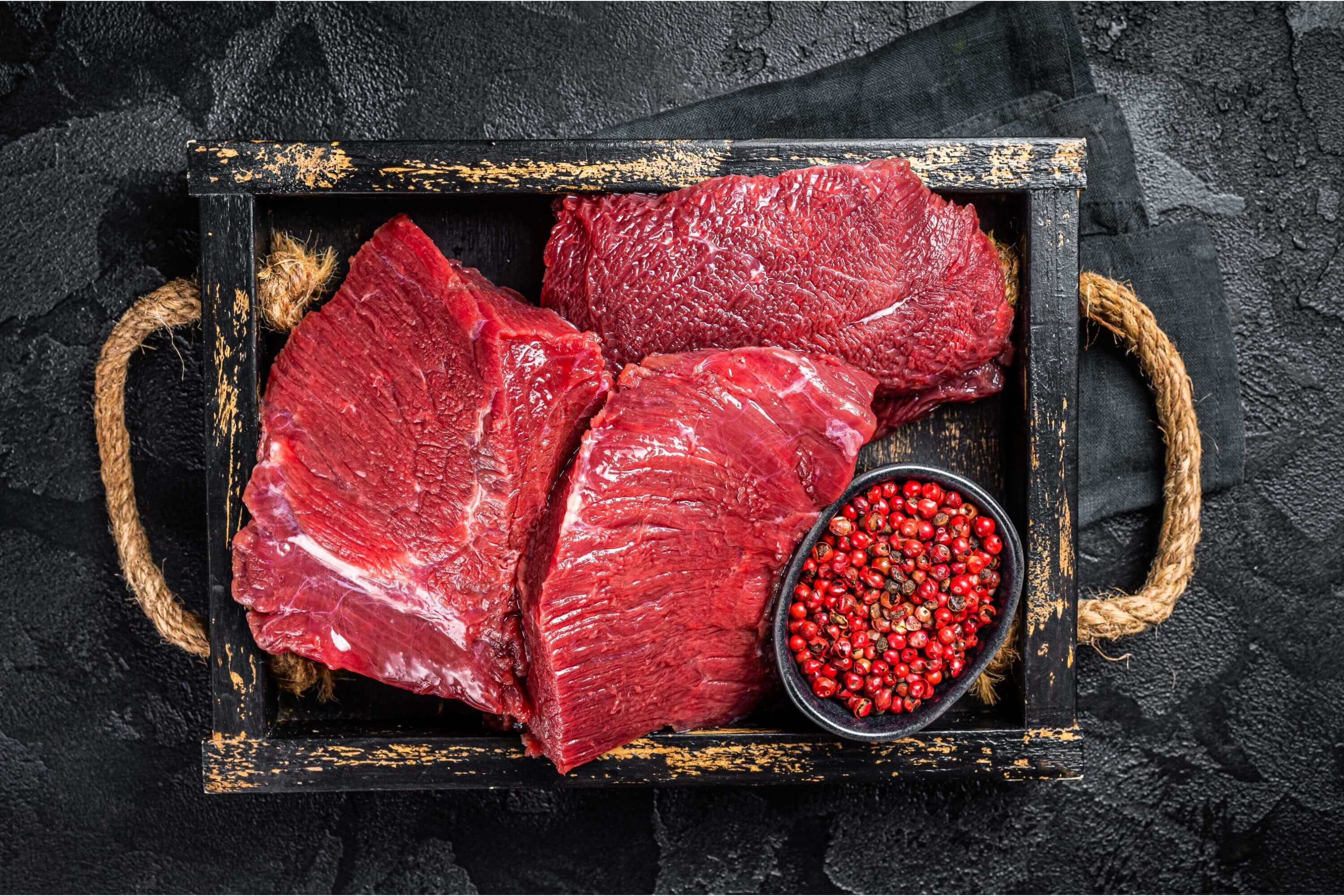 Ungekochtes Wildbret: Wildfleisch vom Hirsch