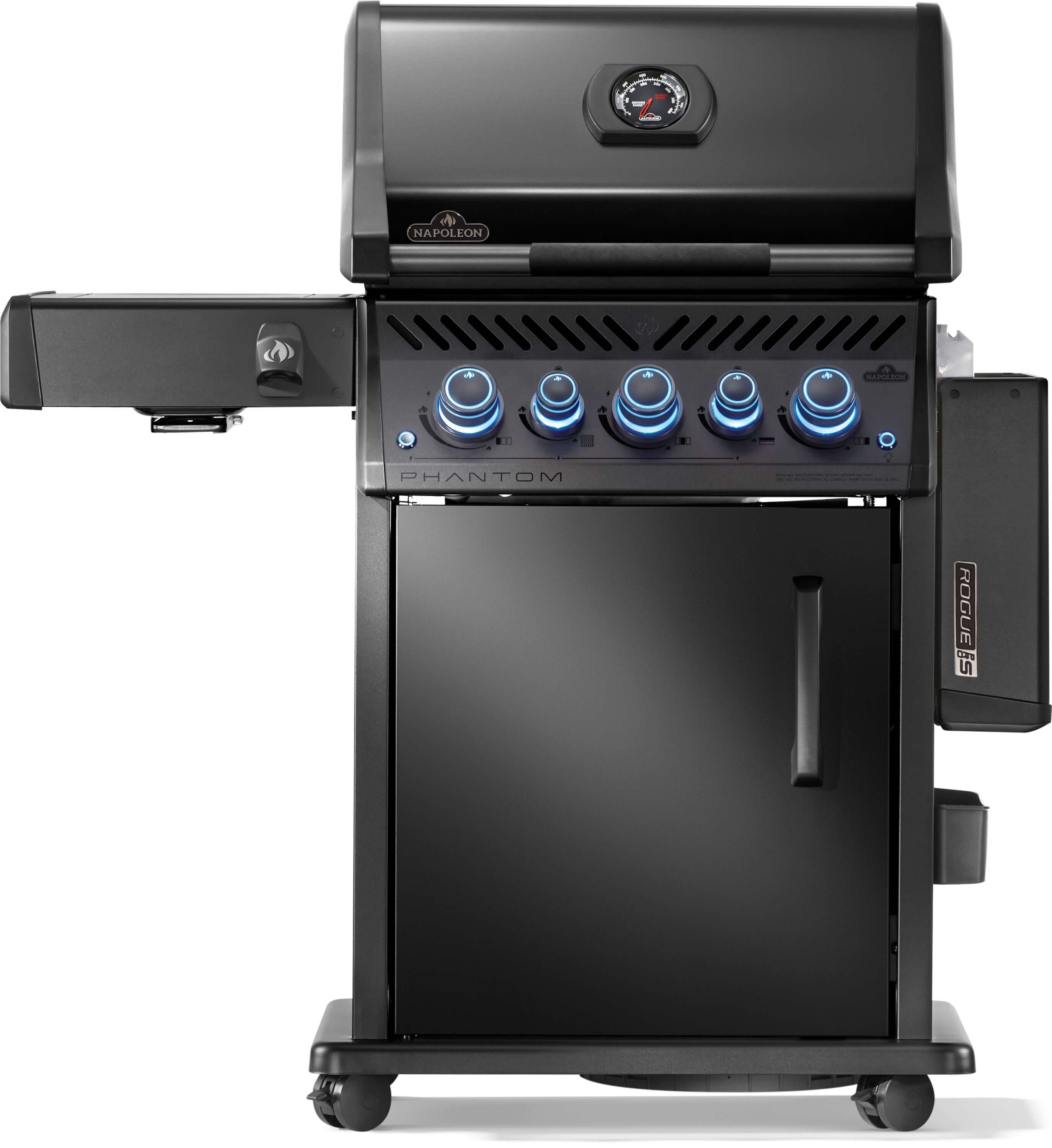 Napoleon Phantom Rogue PRO-S 425 Gasgrill in Mattschwarz mit Sizzle Zone & Heckbrenner Modell 2025