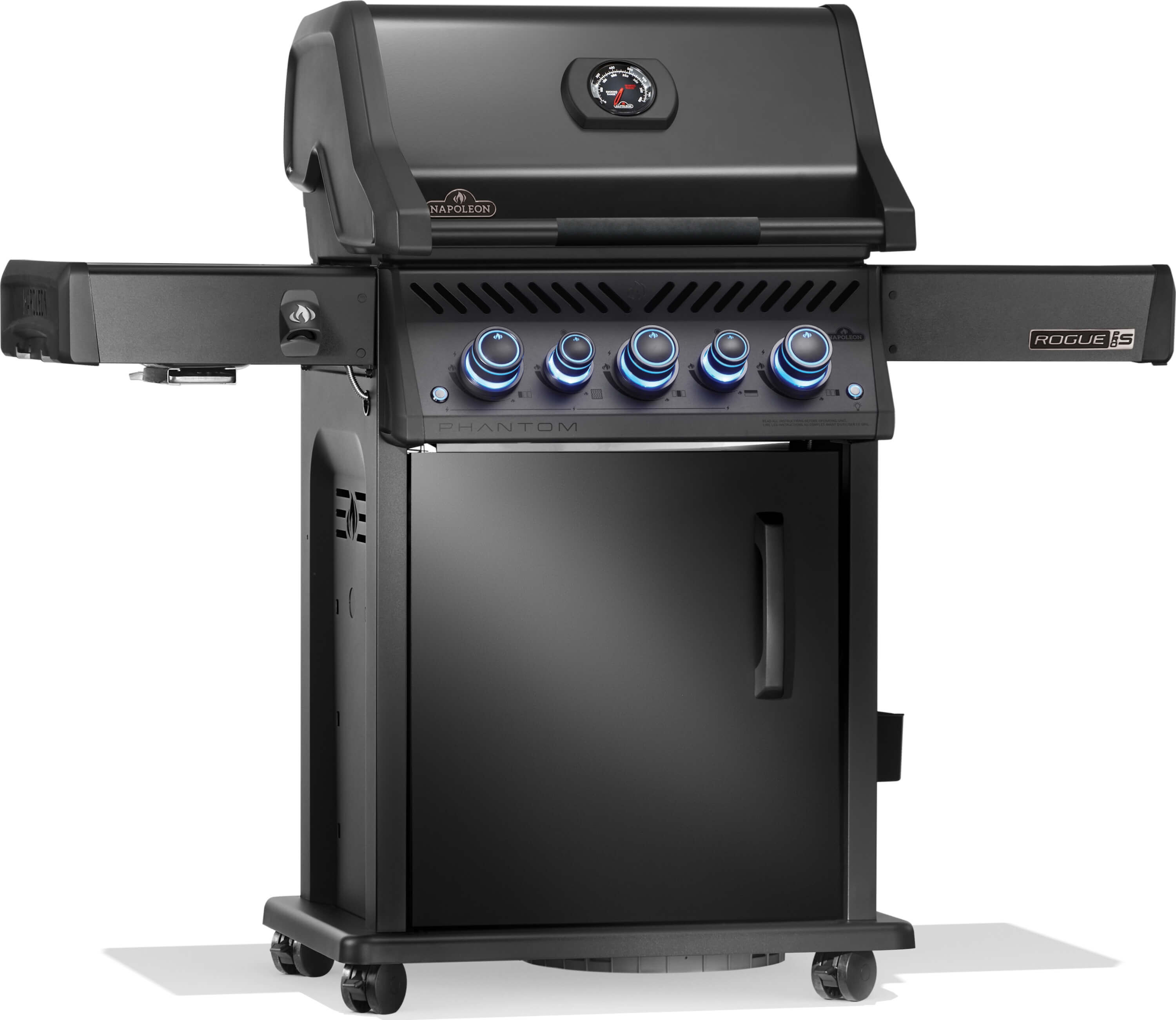 Napoleon Phantom Rogue PRO-S 425 Gasgrill in Mattschwarz mit Sizzle Zone & Heckbrenner Modell 2025