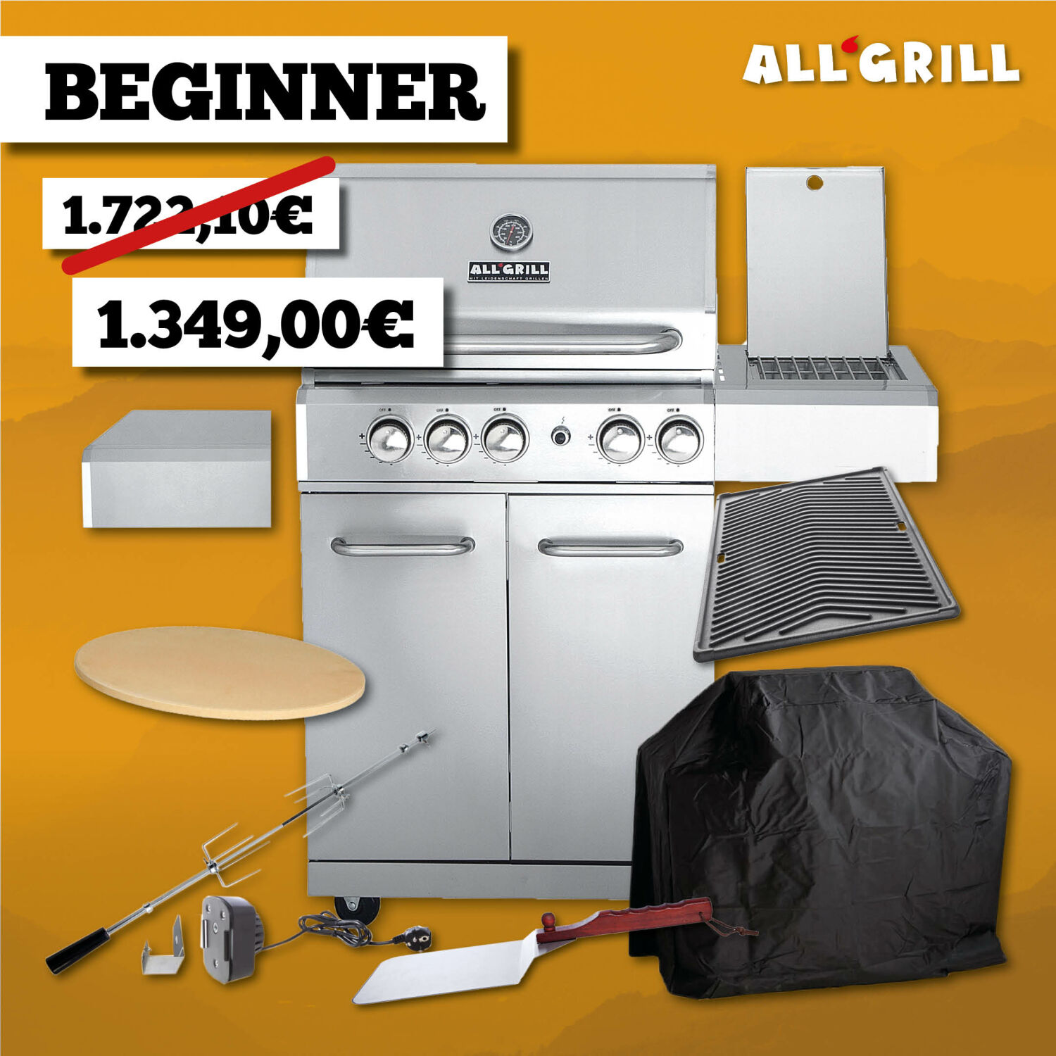 ALLGRILL ALLROUNDER M Aktion 35 Jahre | Gasgrill