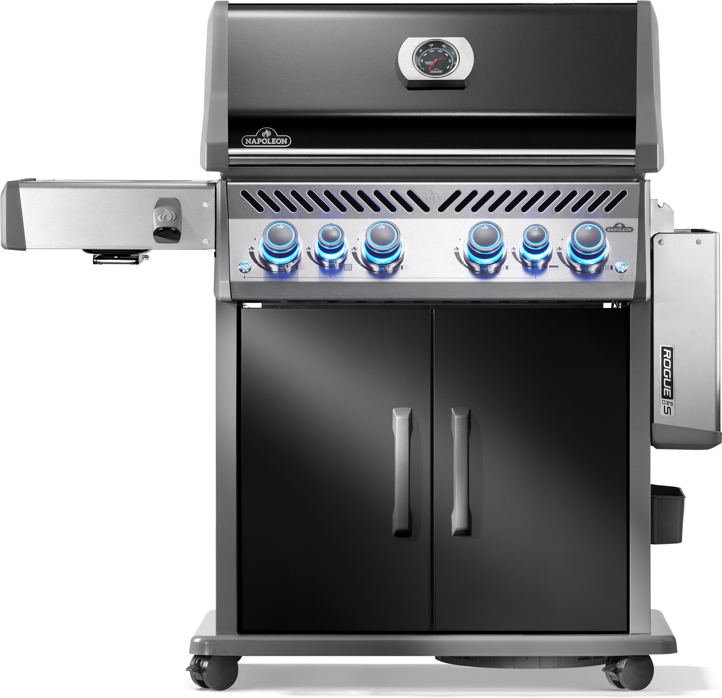 Napoleon Gasgrill Rogue PRO-S 525 RSIB Schwarz inkl. Sizzle Zone, Gussroste und Heckbrenner