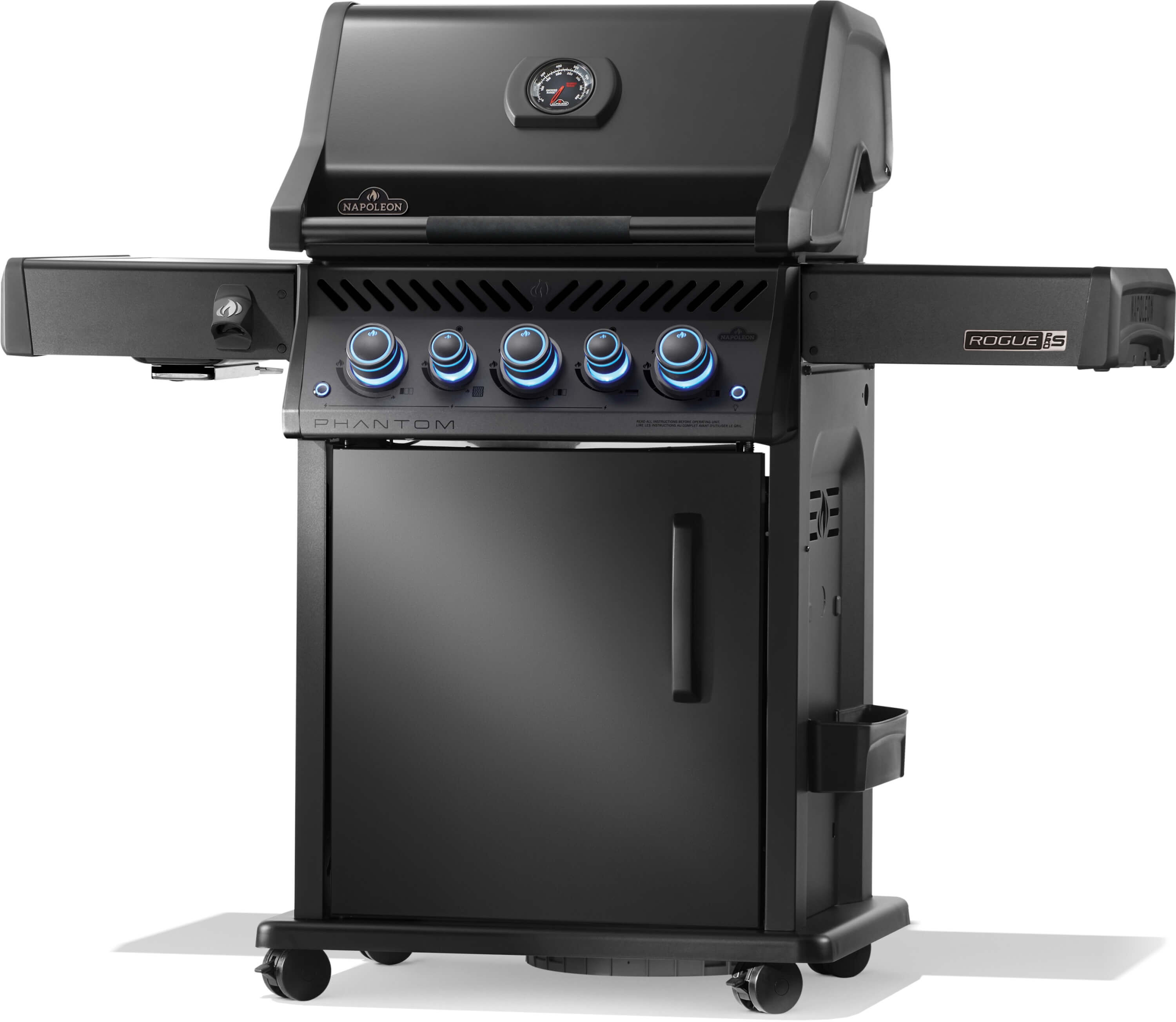 Napoleon Phantom Rogue PRO-S 425 Gasgrill in Mattschwarz mit Sizzle Zone & Heckbrenner Modell 2025