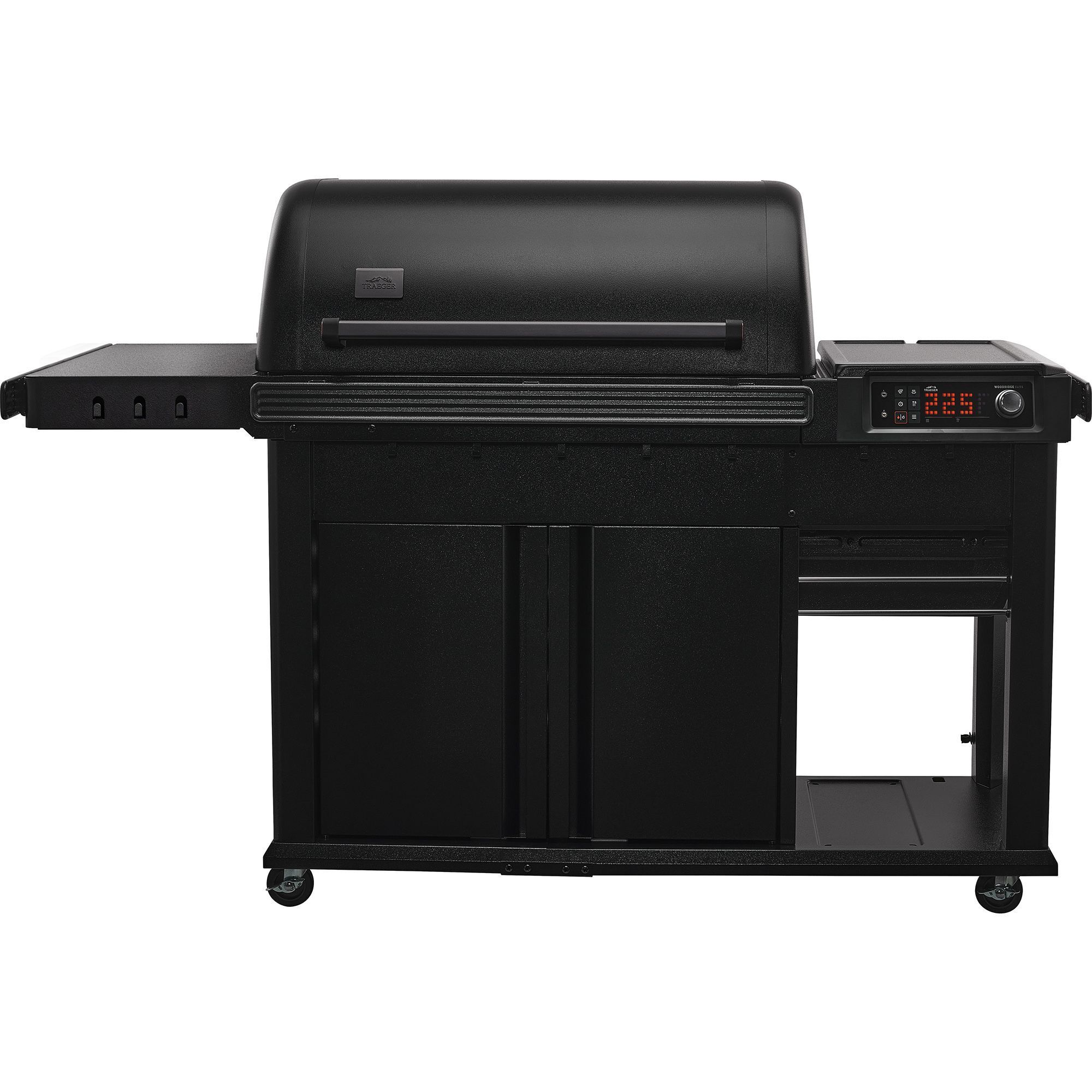 Traeger Woodridge Elite – Premium-Modell mit isoliertem Deckel und Lagerschrank