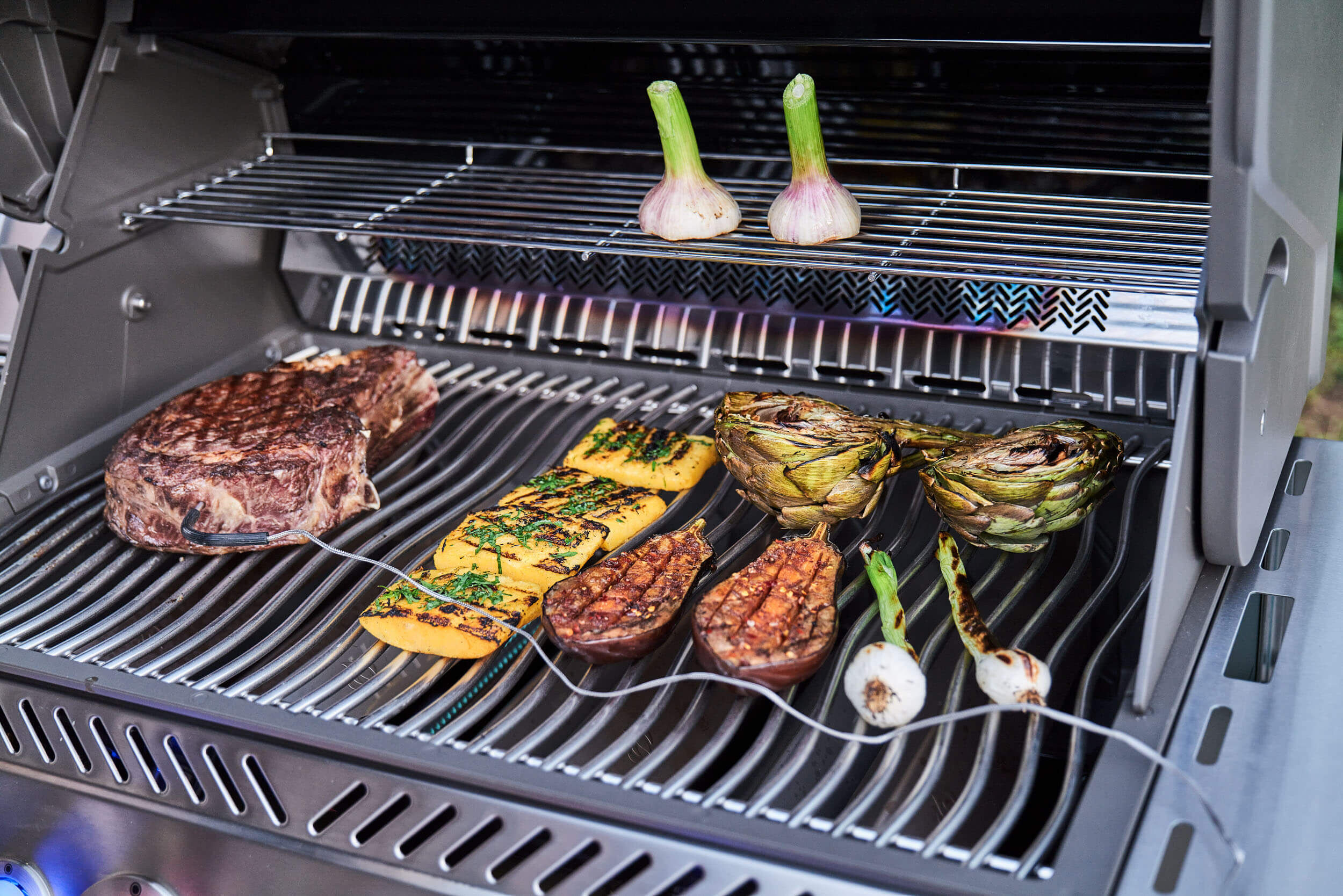 Napoleon Prestige 500 Gasgrill mit Sizzle Zone und Heckbrenner Edelstahl | Modell 2025