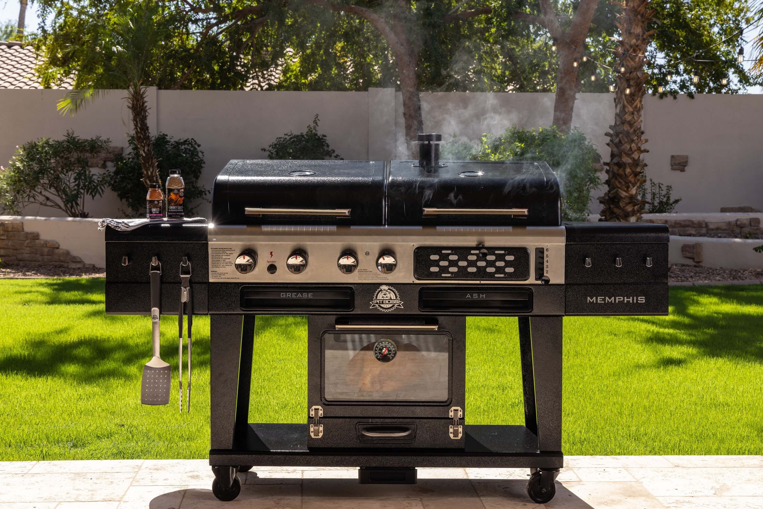 Pit Boss Memphis Ultimate 2.0 Kombigrill | Pelletsmoker, Holzkohlegrill & Gasgrill