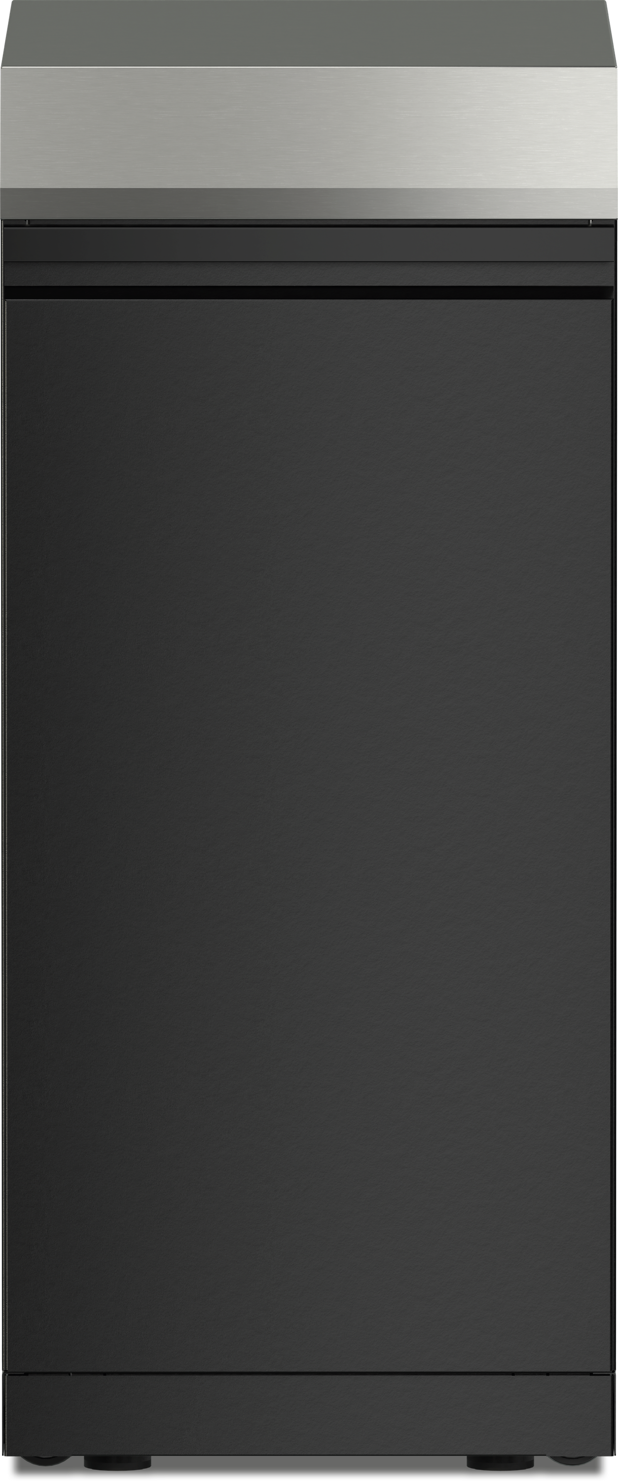 Miele Dreams – Store S Einlegeboden – Stauraummodul Lava Schwarz mit Edelstahl-Arbeitsfläche Miele Dreams – Store S Einlegeboden – Stauraummodul Lava Schwarz mit Edelstahl-Arbeitsfläche