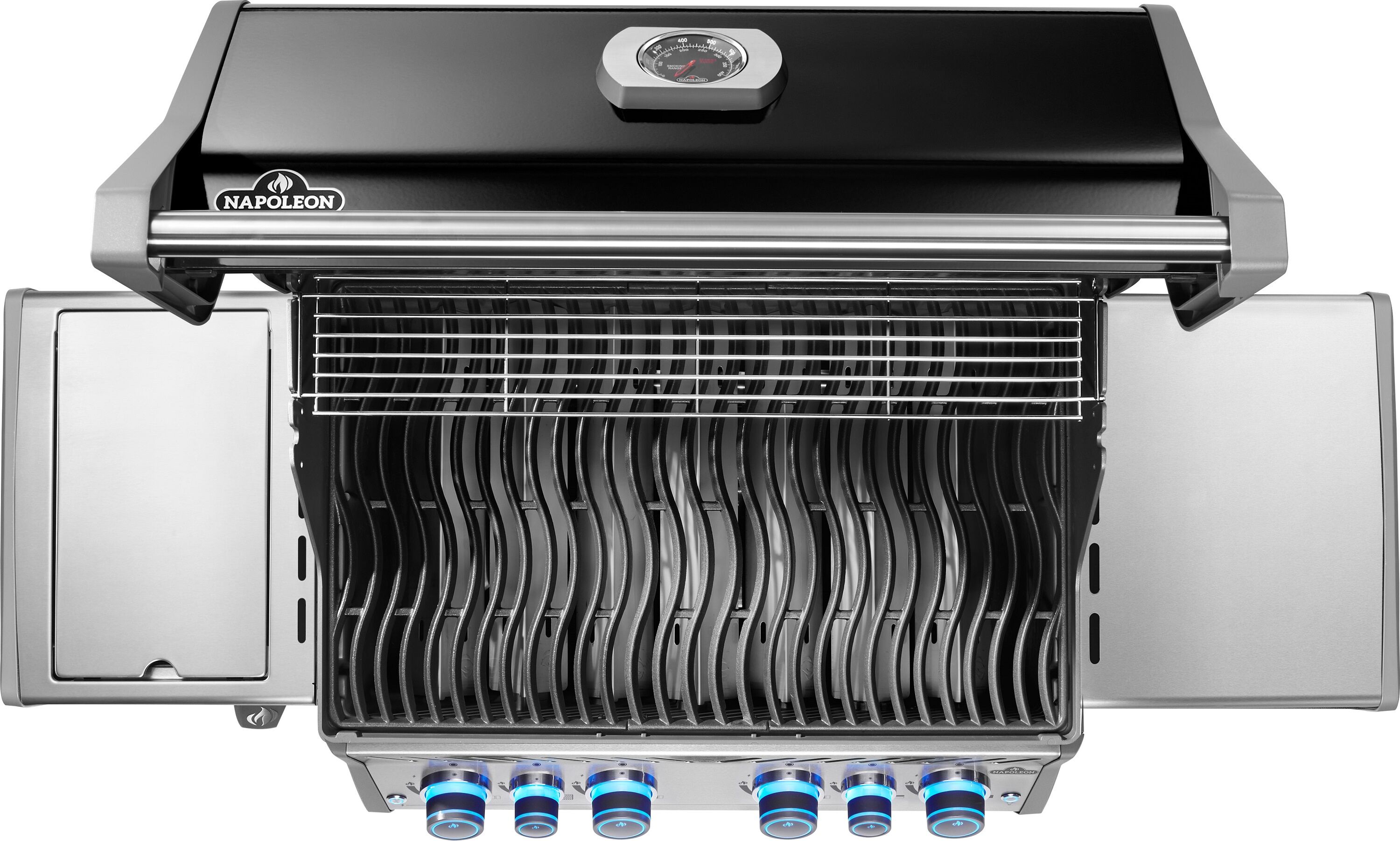 Napoleon Gasgrill Rogue PRO-S 525 RSIB Schwarz inkl. Sizzle Zone, Gussroste und Heckbrenner