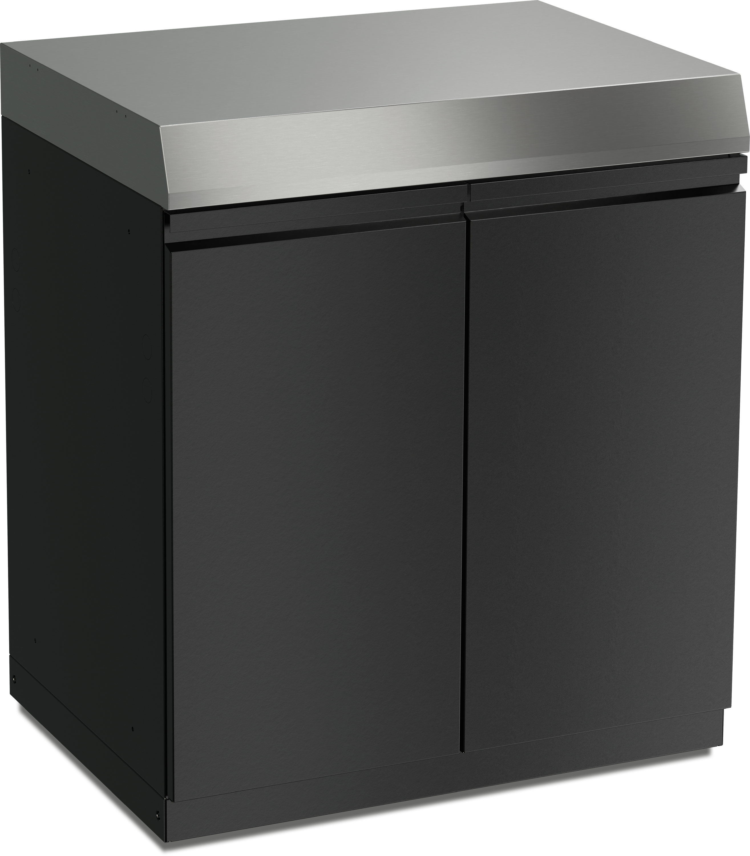 Miele Dreams – Store L Einlegeboden – Stauraummodul Lava Schwarz mit Edelstahl-Arbeitsfläche Miele Dreams – Store L Einlegeboden – Stauraummodul Lava Schwarz mit Edelstahl-Arbeitsfläche