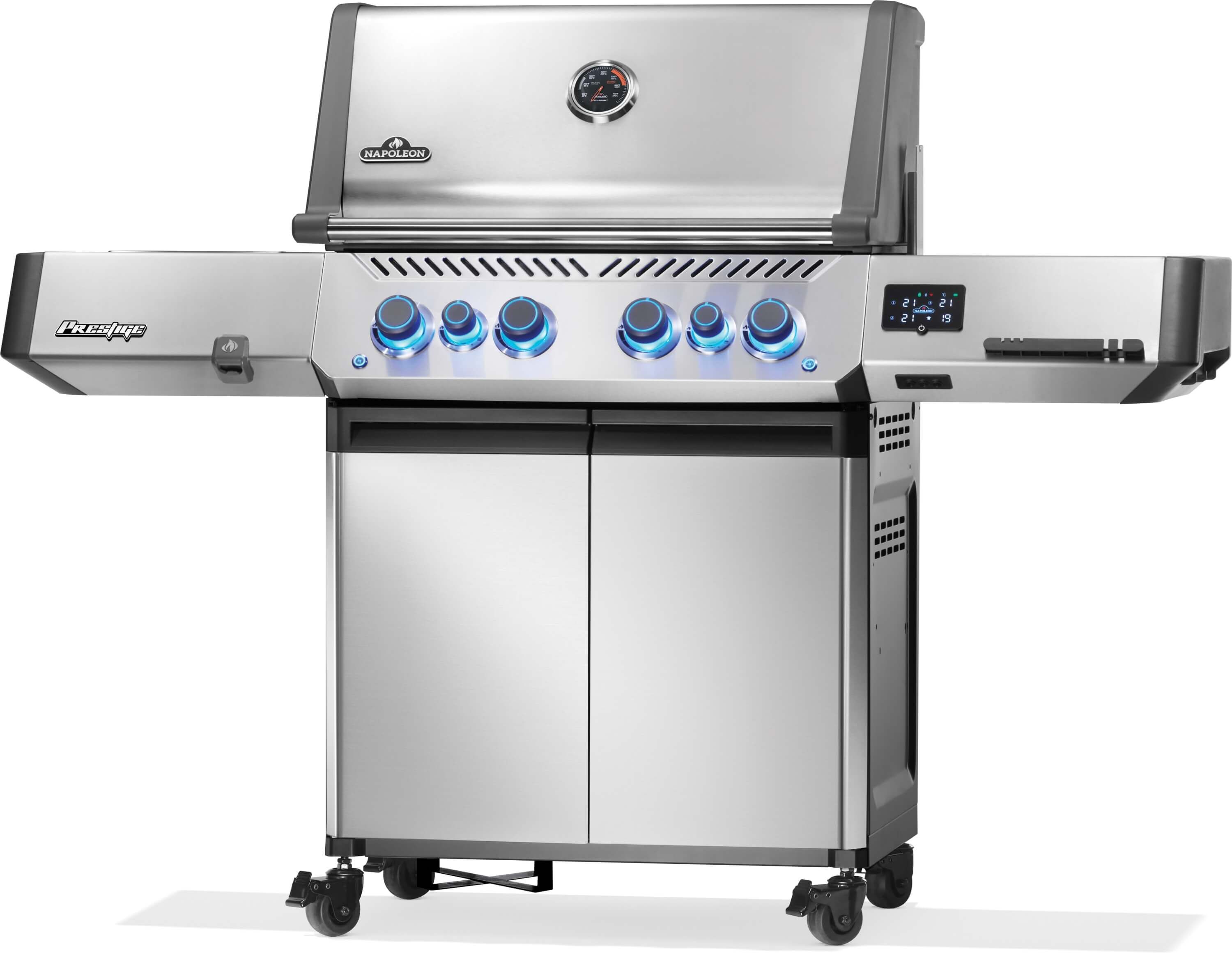 Napoleon Prestige 500 Connected Gasgrill mit Sizzle Zone und Heckbrenner Edelstahl | Modell 2025 Napoleon Prestige 500 Connected Gasgrill mit Sizzle Zone und Heckbrenner Edelstahl | Modell 2025