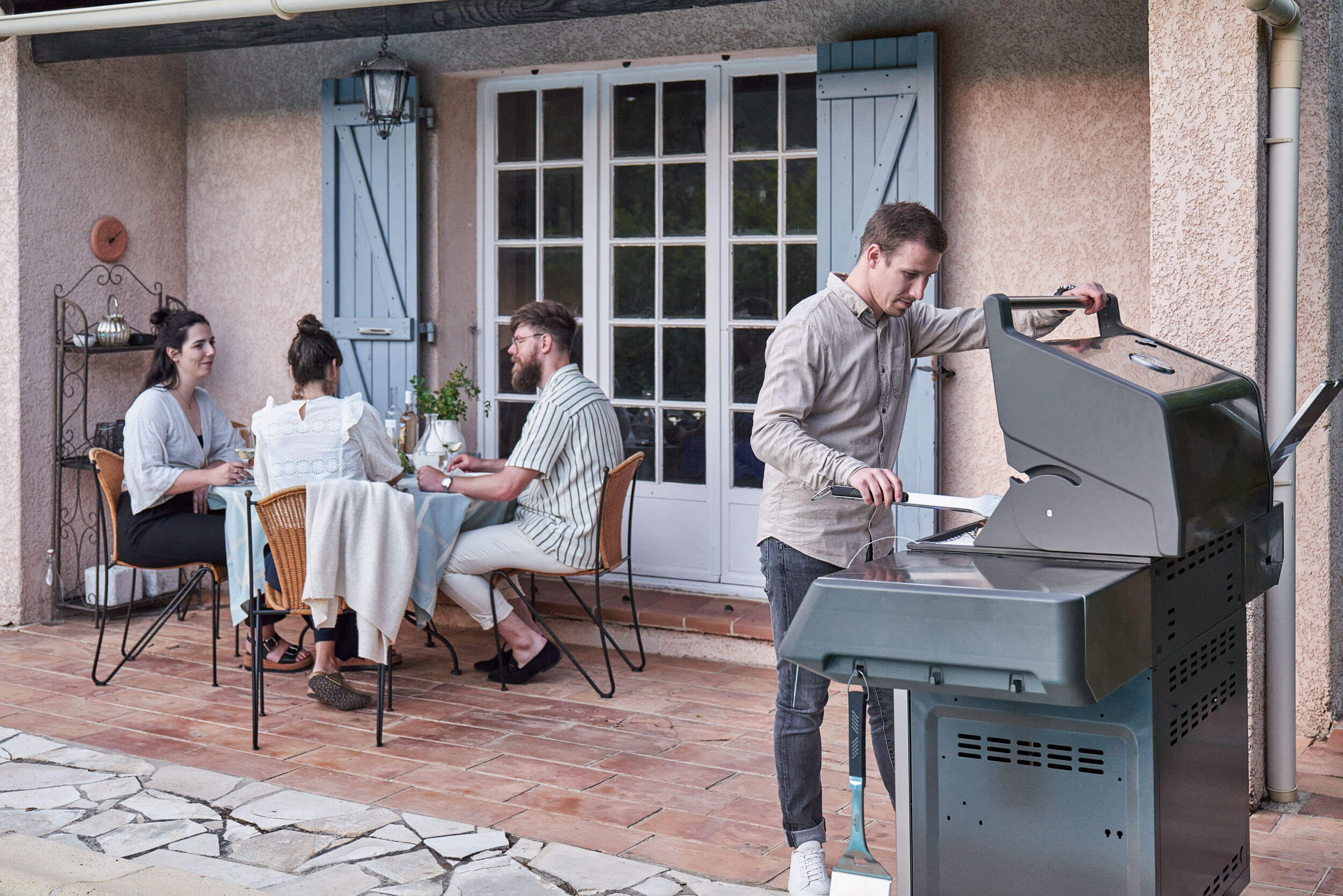 Napoleon Prestige 500 Gasgrill mit Sizzle Zone und Heckbrenner Edelstahl | Modell 2025
