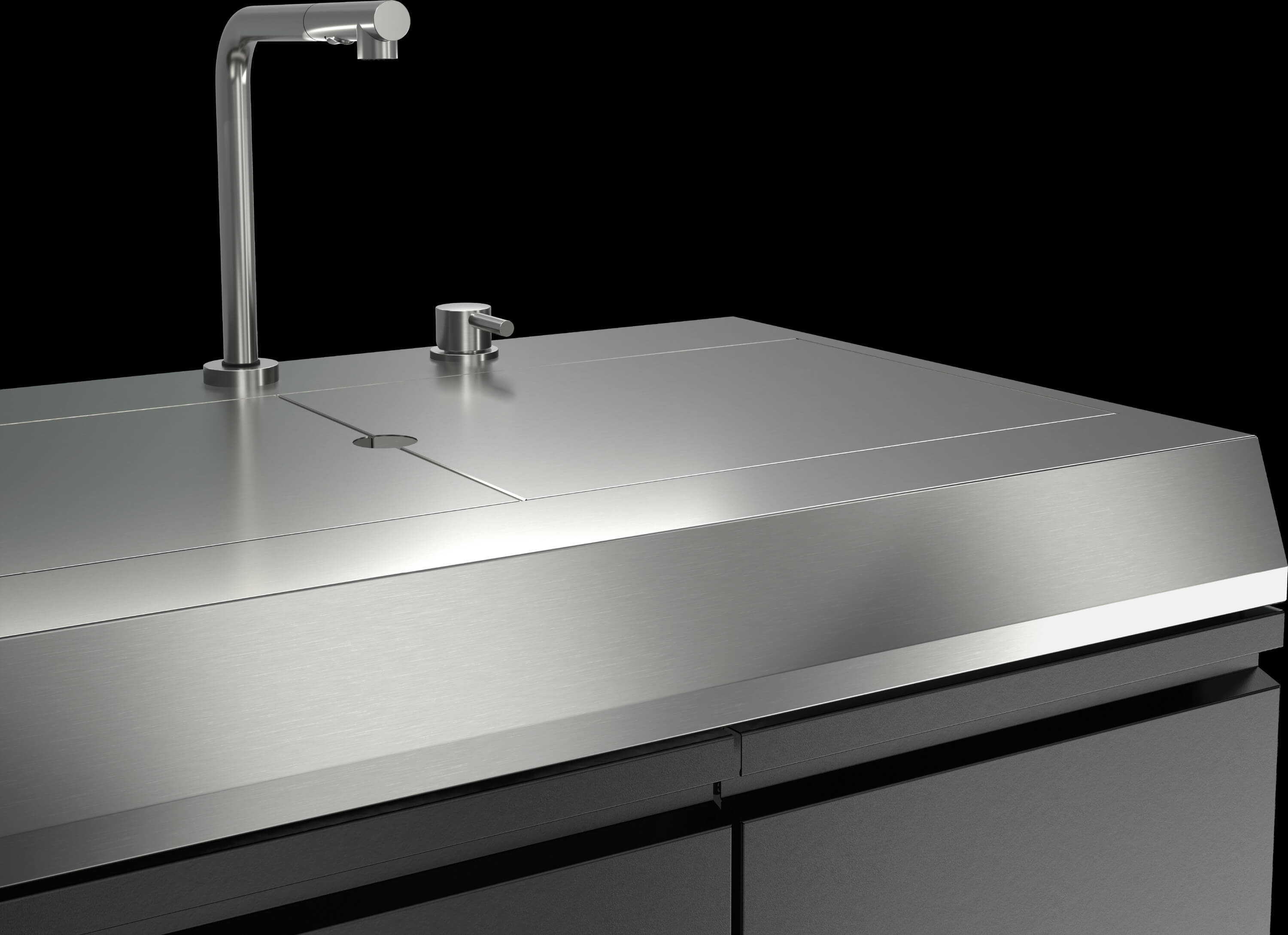 Miele Dreams – Wash L – Spülmodul mit Spüle, versenkbarem Wasserhahn und herausziehbarem Abfalltrennsystem – Produktbild 3