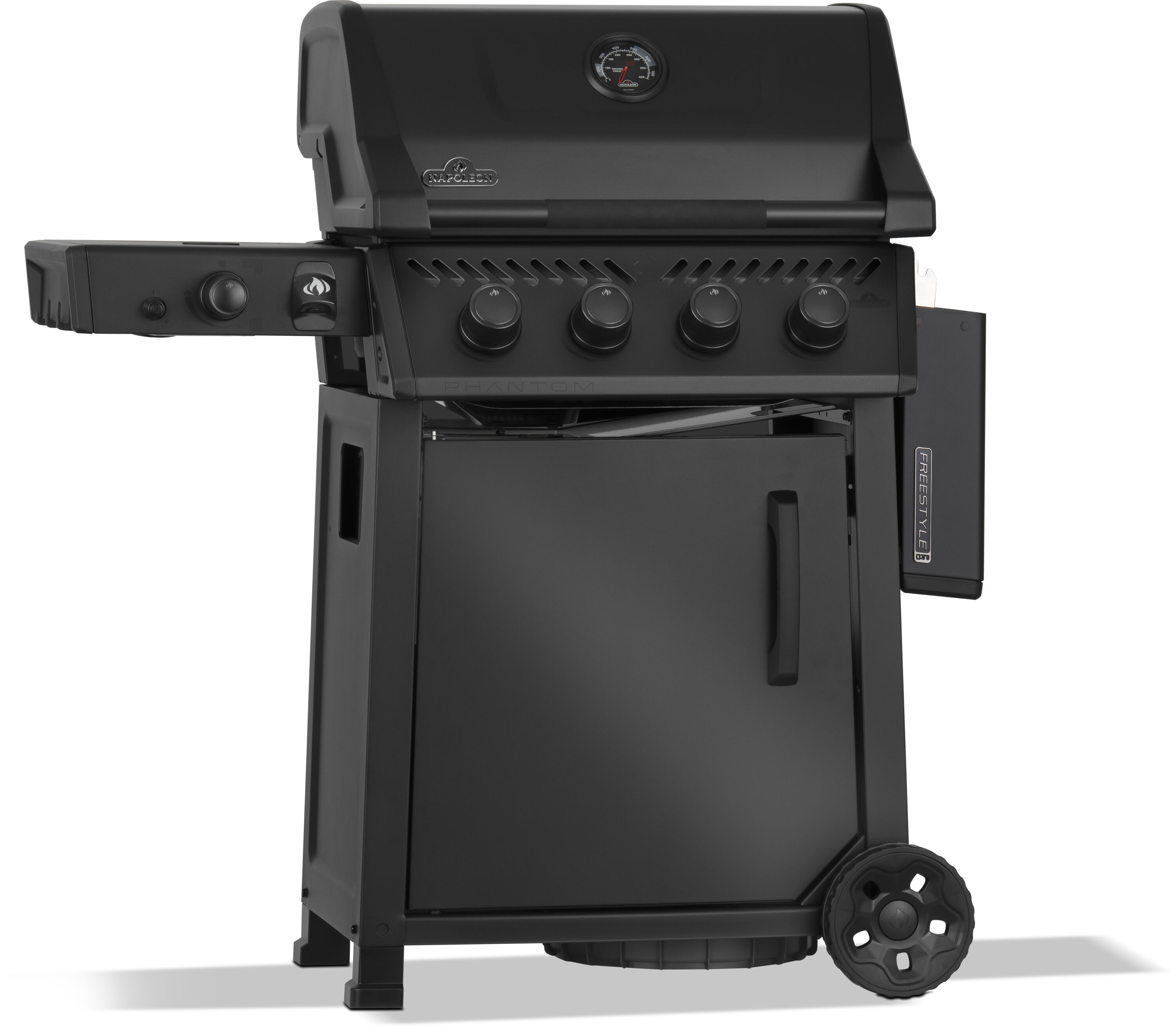 Napoleon Phantom Freestyle PRO 425 in Mattschwarz mit Sizzle Zone und Edelstahlrosten | Modell 2026 Napoleon Phantom Freestyle PRO 425 in Mattschwarz mit Sizzle Zone und Edelstahlrosten | Modell 2026