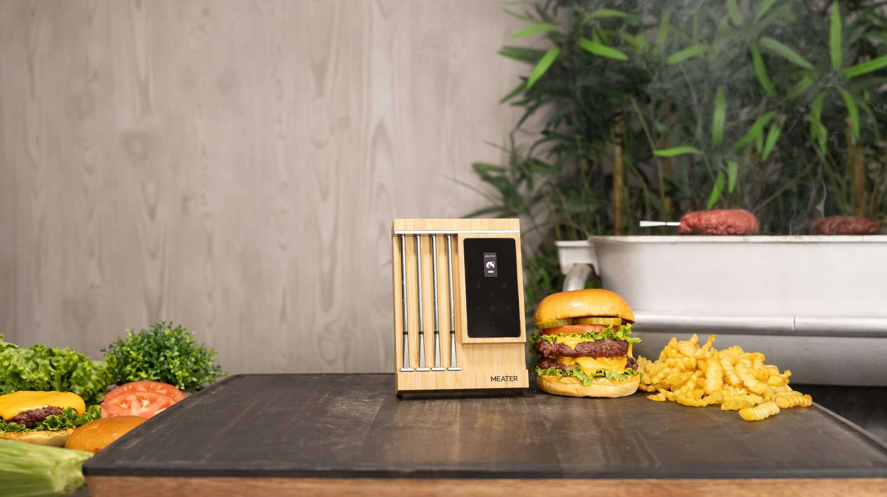 Meater PRO XL Fleischthermometer: smarter Meater Block mit WLAN, Bluetooth & vier Sonden