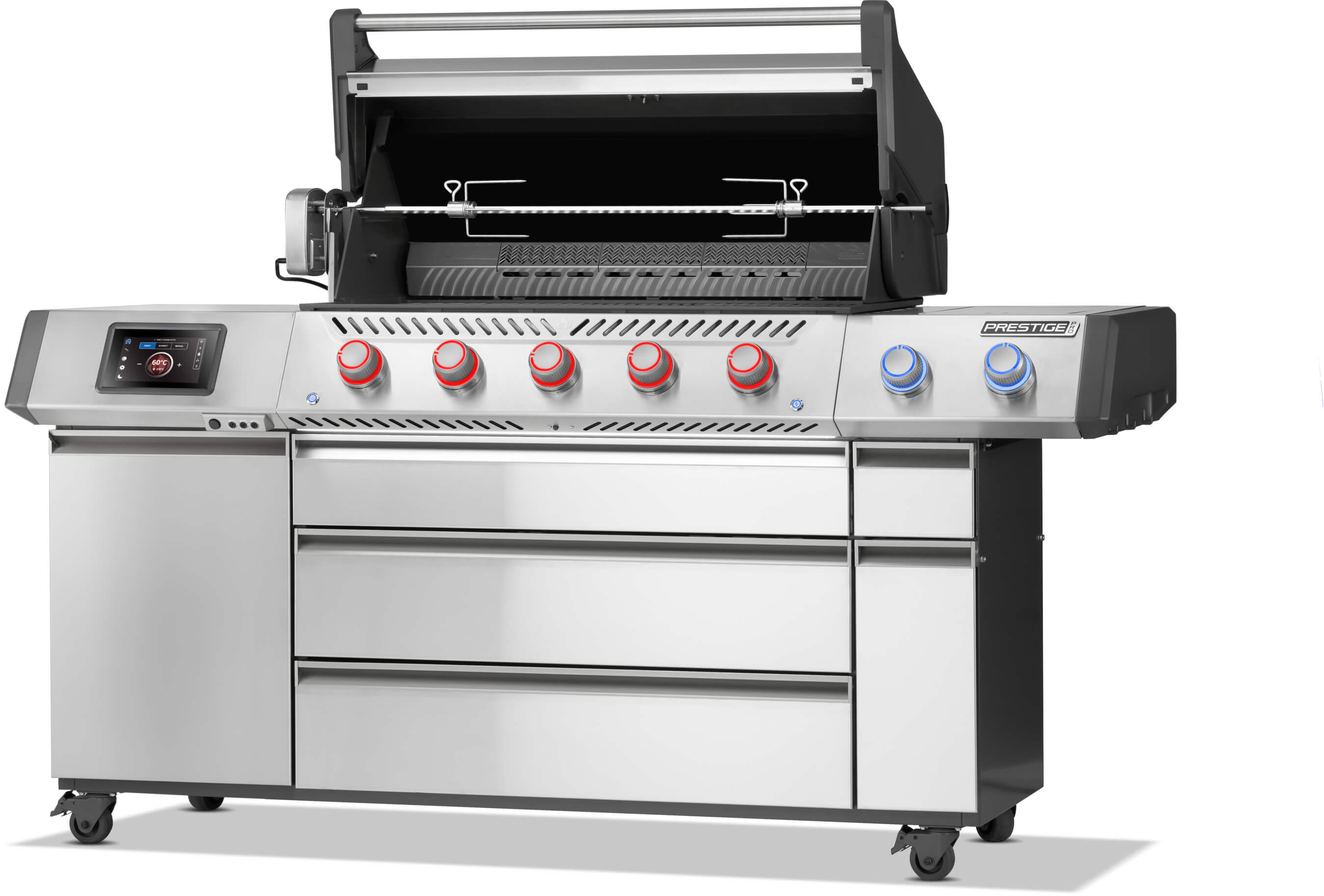 Napoleon Prestige PRO 665 Smart-Connected | Smarter Gasgrill, Edelstahl inkl. Drehspieß - Modell 2026 – Bild 7 Napoleon Prestige PRO 665 Smart-Connected | Smarter Gasgrill, Edelstahl inkl. Drehspieß - Modell 2026 – Produktbild 7
