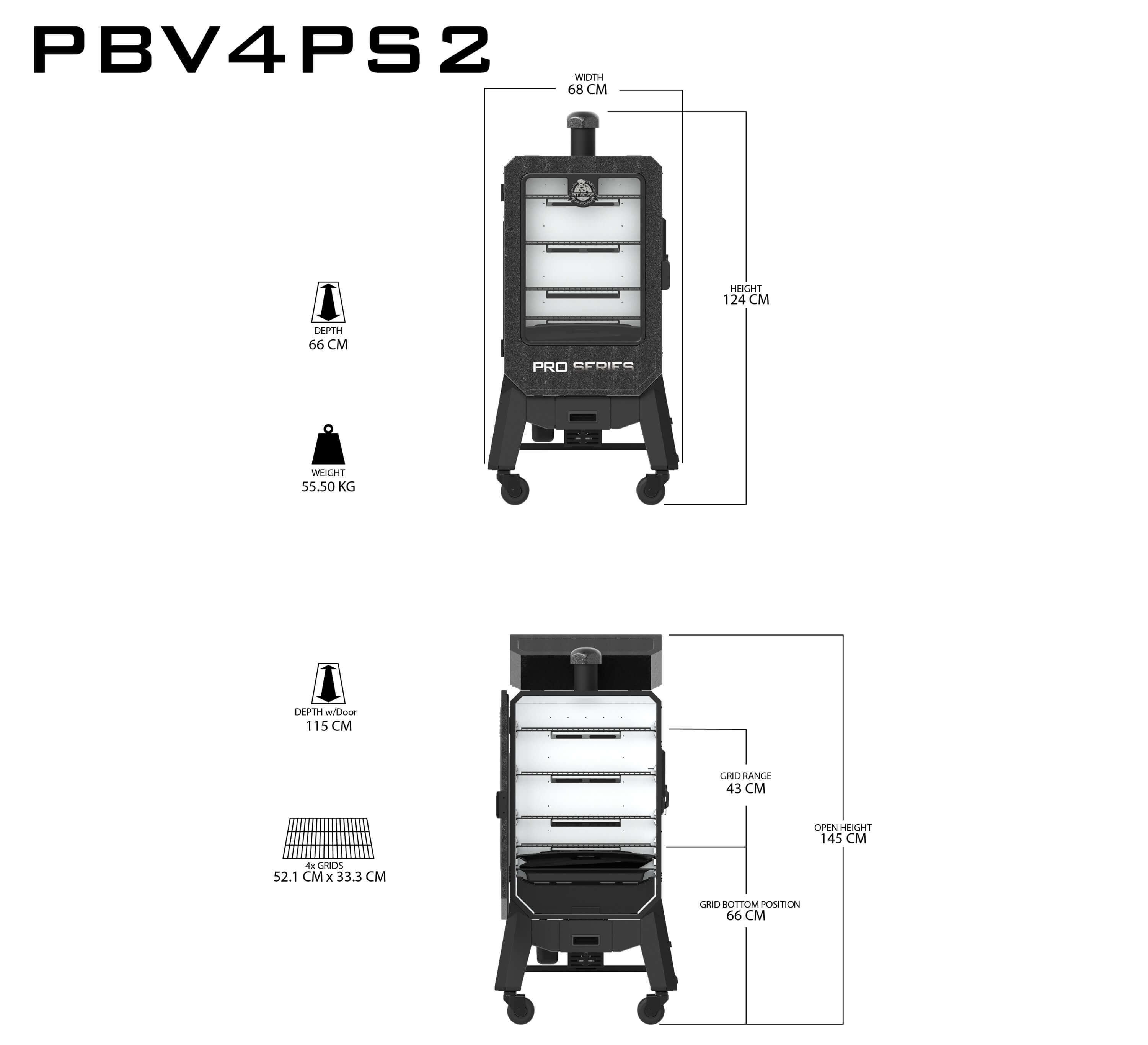 Pit Boss Vertical Pro 4 | Smarter Wifi Pellet Smoker