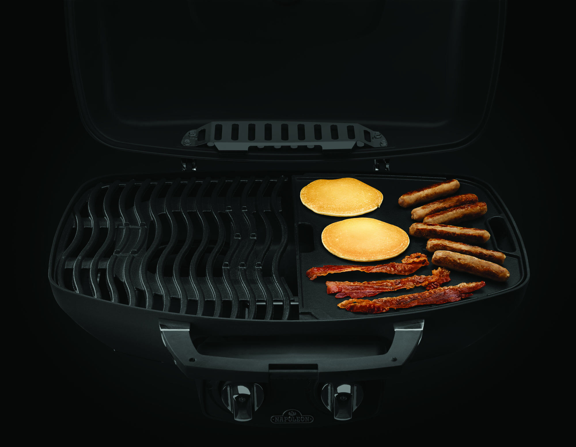Napoleon Gussplatte für TravelQ 285 und PRO285 - Grillplatte aus Gusseisen, 37 x 27 cm