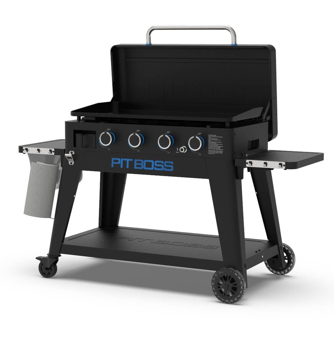 Pit Boss Ultimate Plancha: 4 Brenner mit Unterwagen (50mB mit Schlauch und Druckregler)