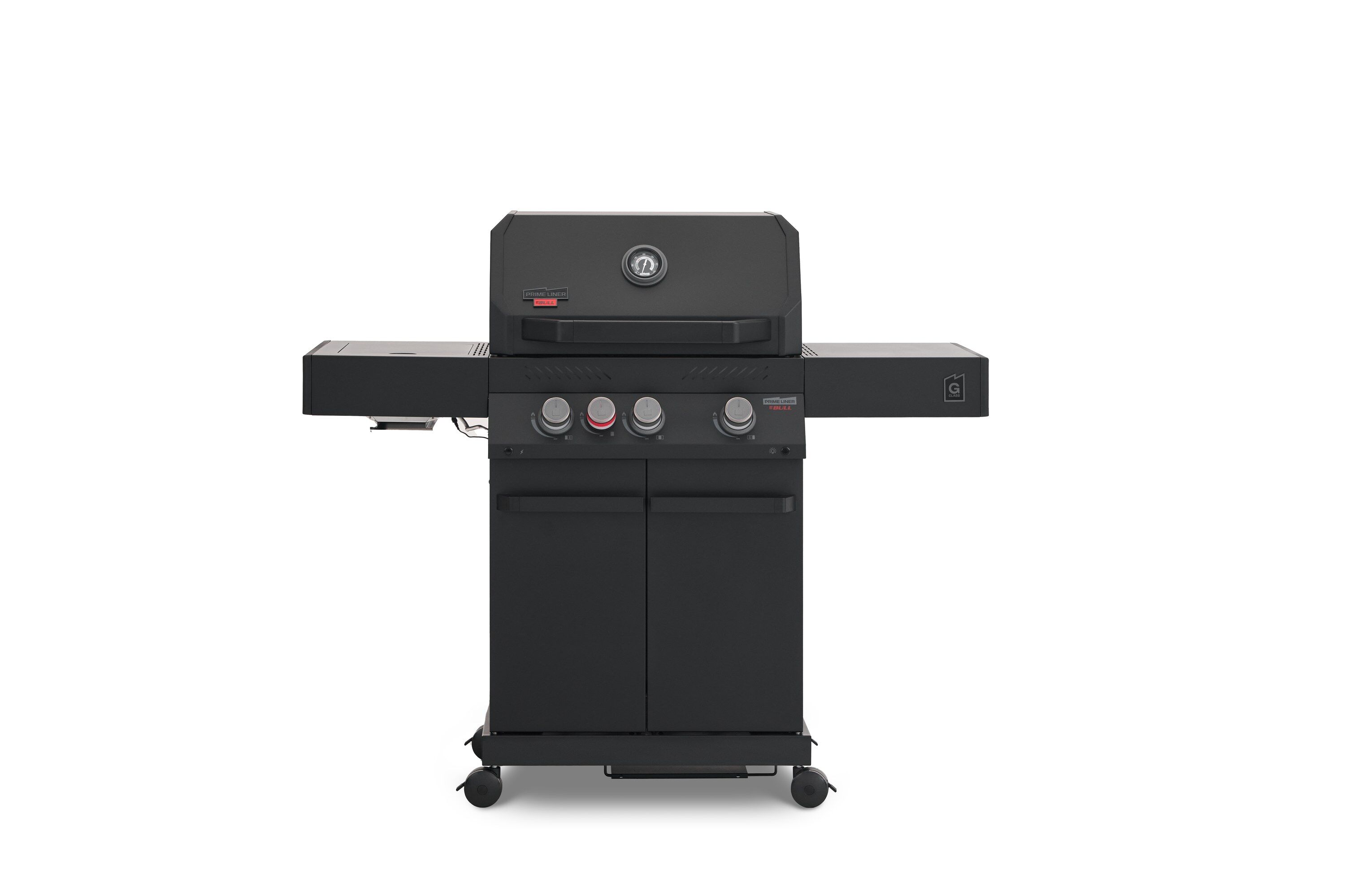 PrimeLiner by Bull G3 Gasgrill Schwarz mit Infrarot-Seitenbrenner