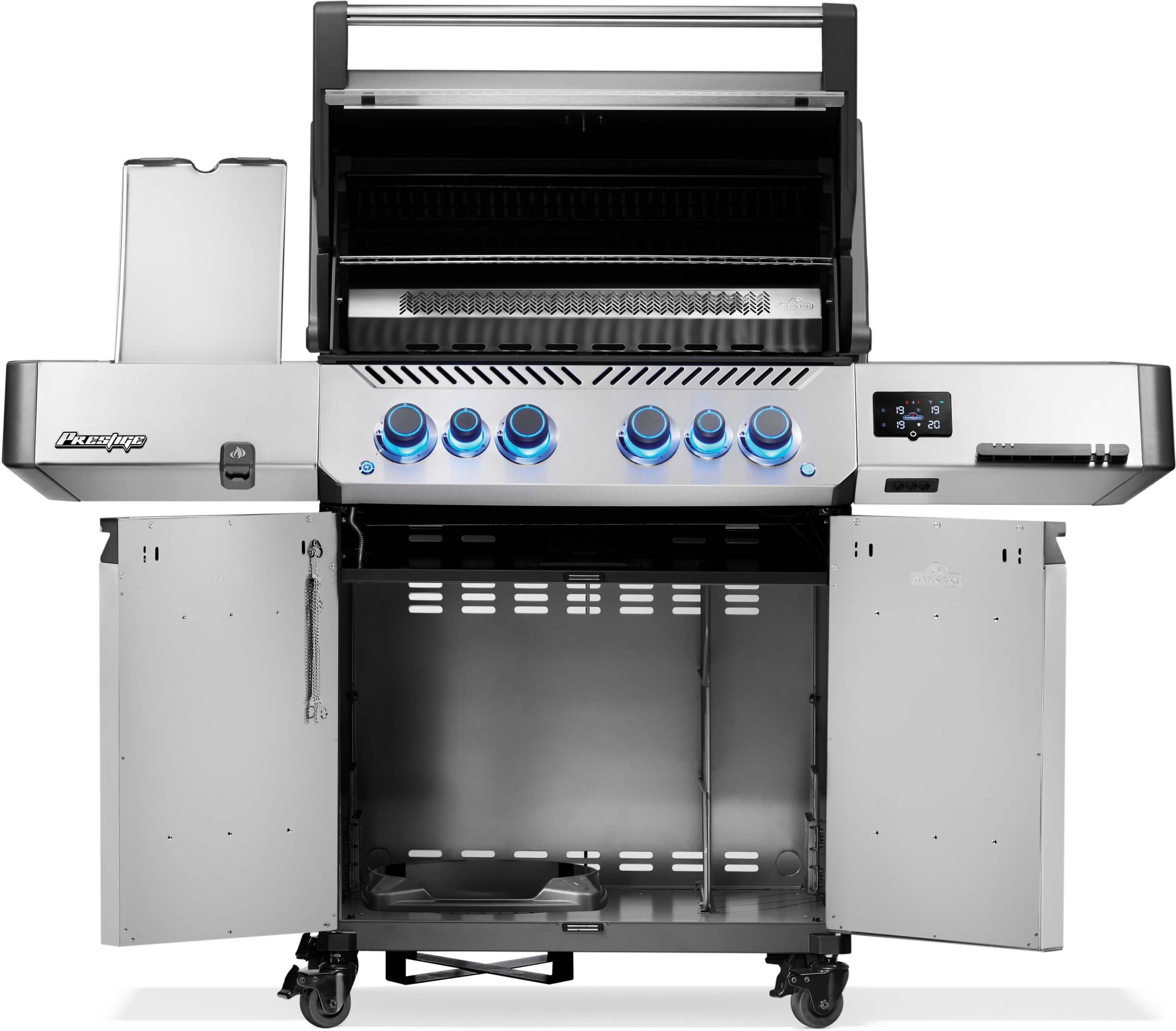Napoleon Prestige 500 Connected Gasgrill mit Sizzle Zone und Heckbrenner Edelstahl | Modell 2025