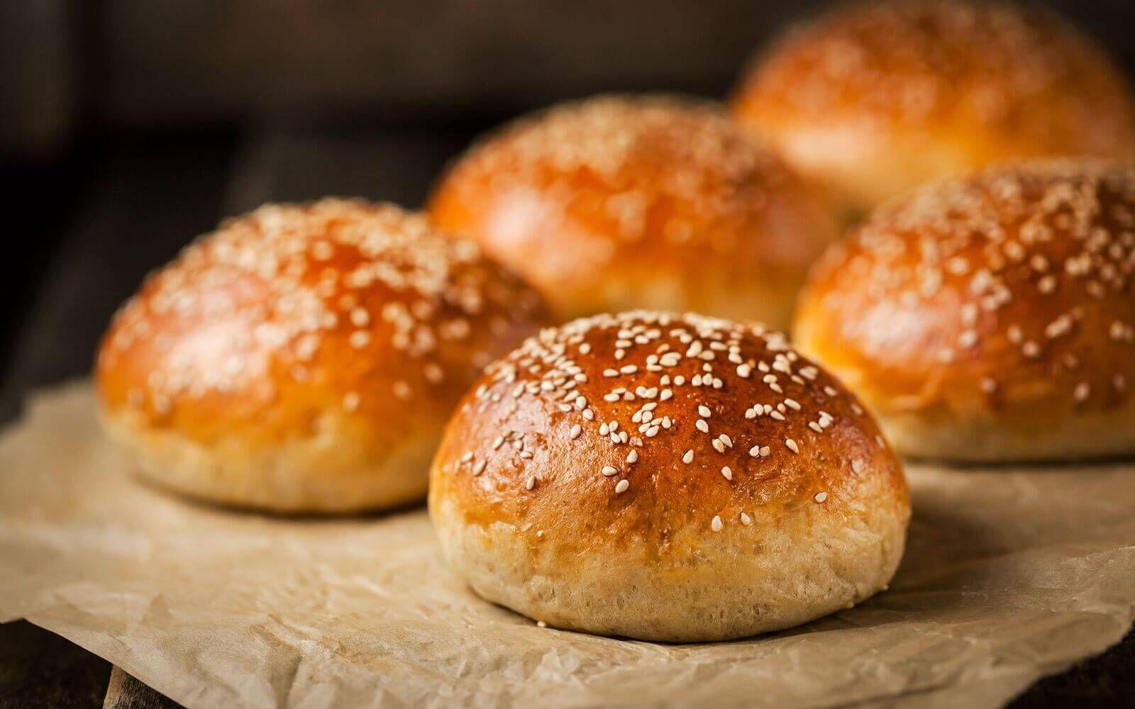 Selbstgemachte Kartoffel Burger Buns
