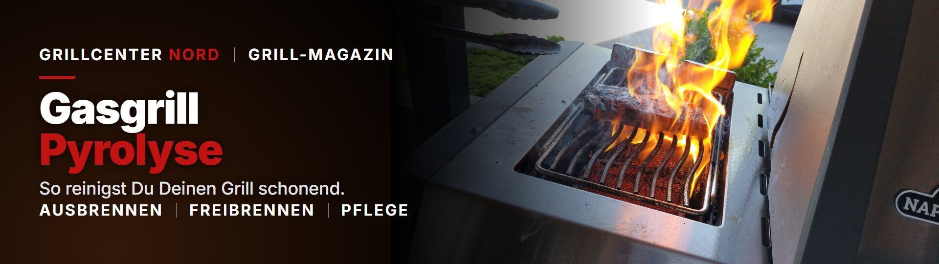 Gasgrill Pyrolyse: Grill schonend reinigen durch Ausbrennen