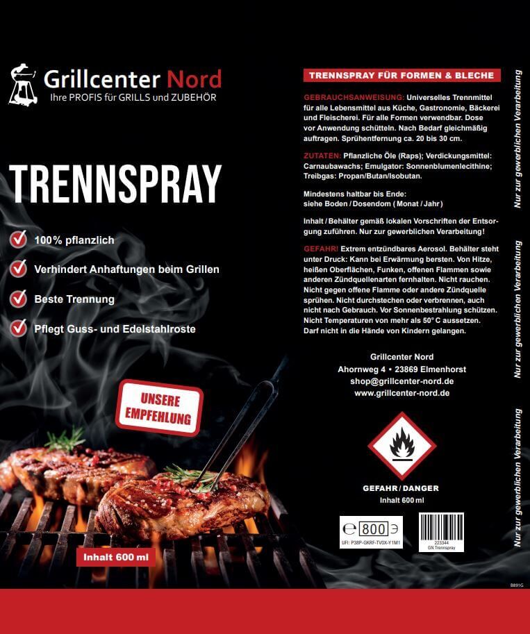 Grillcenter Nord Trennspray 600 ml 223344