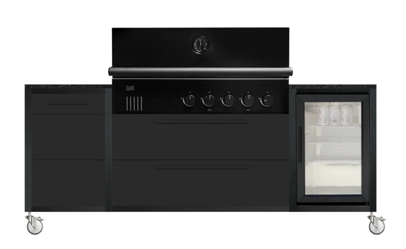 BURN BBQ Block in Shadow mit Dekton-Arbeitsplatte Sirius bei uns im Grillcenter Nord